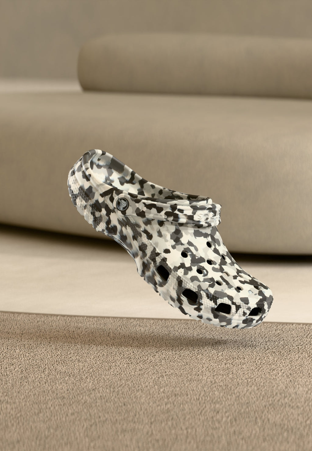 CLASSIC CONFETTI UNISEX - Mules - black/white