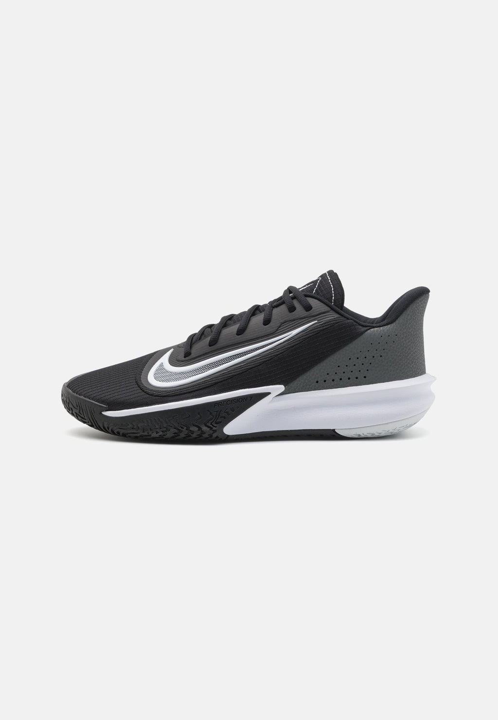PRECISION 7 - Basketball shoes - black/white/iron grey/smoke grey