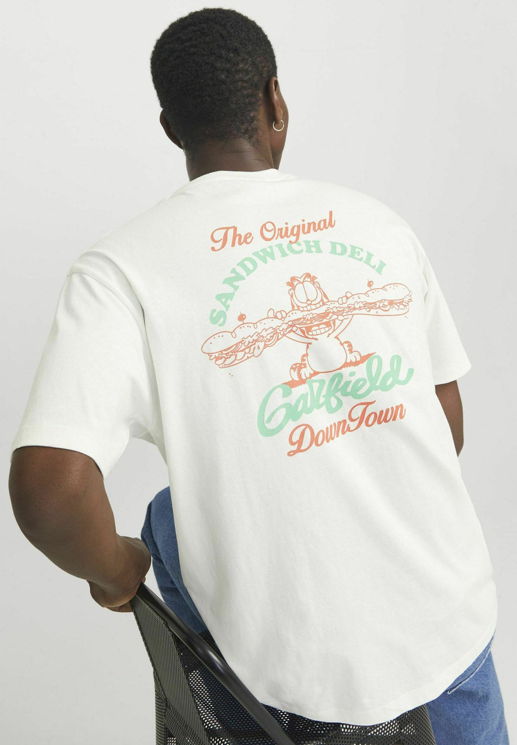 RUNDHALSAUSSCHNITT  - Print T-shirt - white alyssum