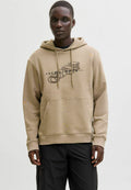 JCOFUSION BRANDING - Hoodie - desert taupe
