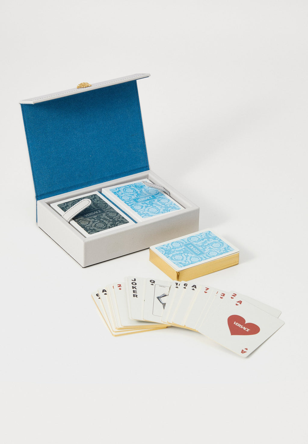 PLAYING CARDS AND BOX BAROCCO - Other accessories - silver-coloured