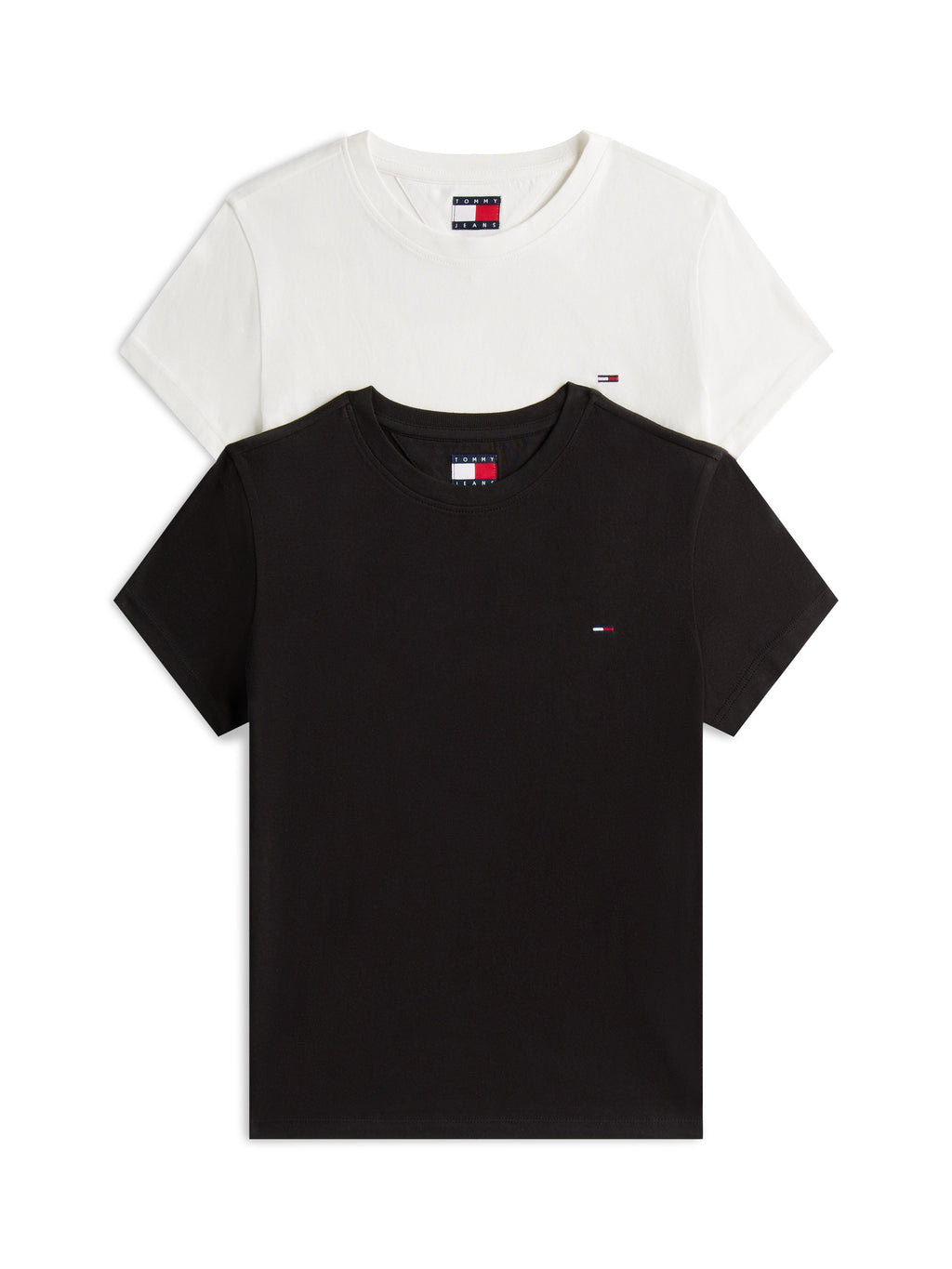 2 PACK - Basic T-shirt - ecru/black