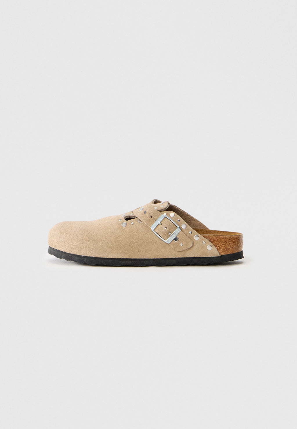 BOSTON RIVET LEVE TAUPES - ÉTROIT - Sabots - taupe