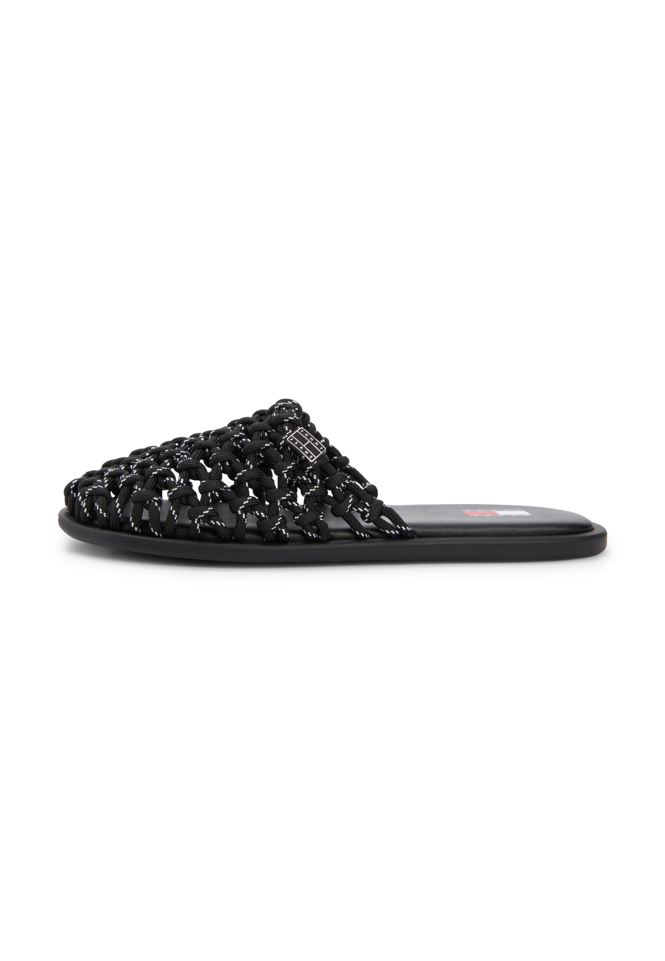 WOVEN ROPE MULES - Sandals - black