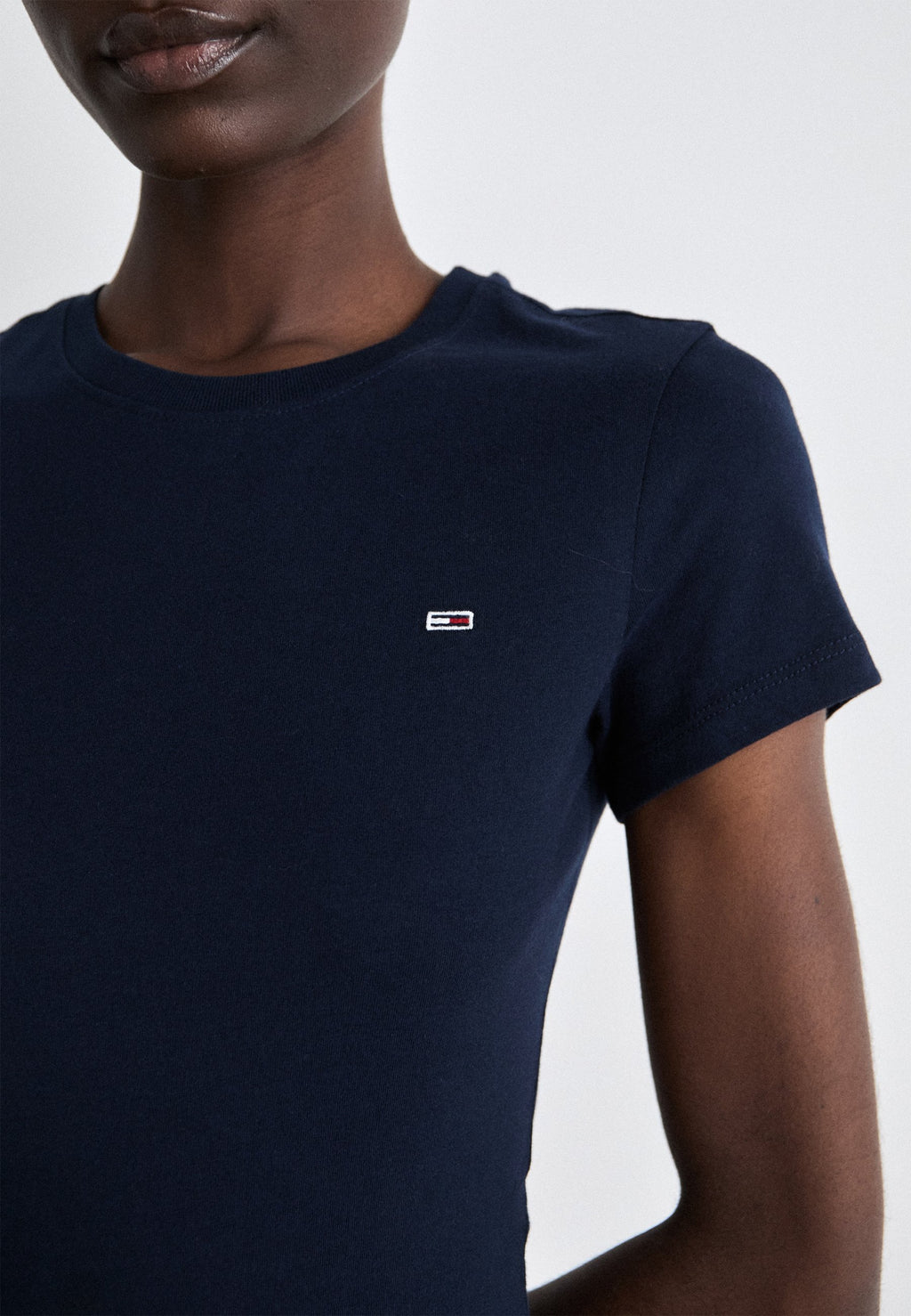 SLIM C NECK TEE - Basic T-shirt - dark night navy
