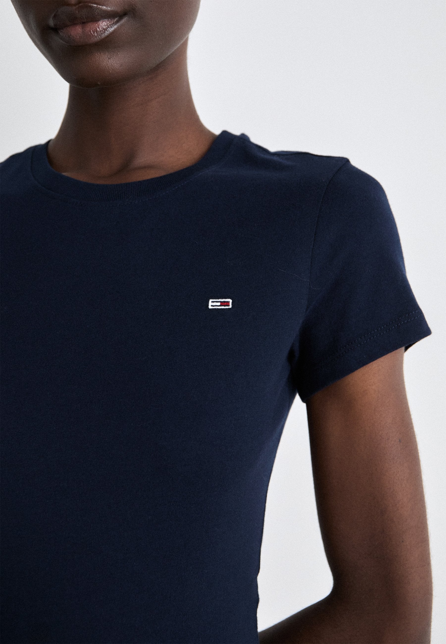 SLIM C NECK TEE - Basic T-shirt - dark night navy