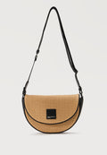 BOX LOGO SADDLE - Cross body bag - natural