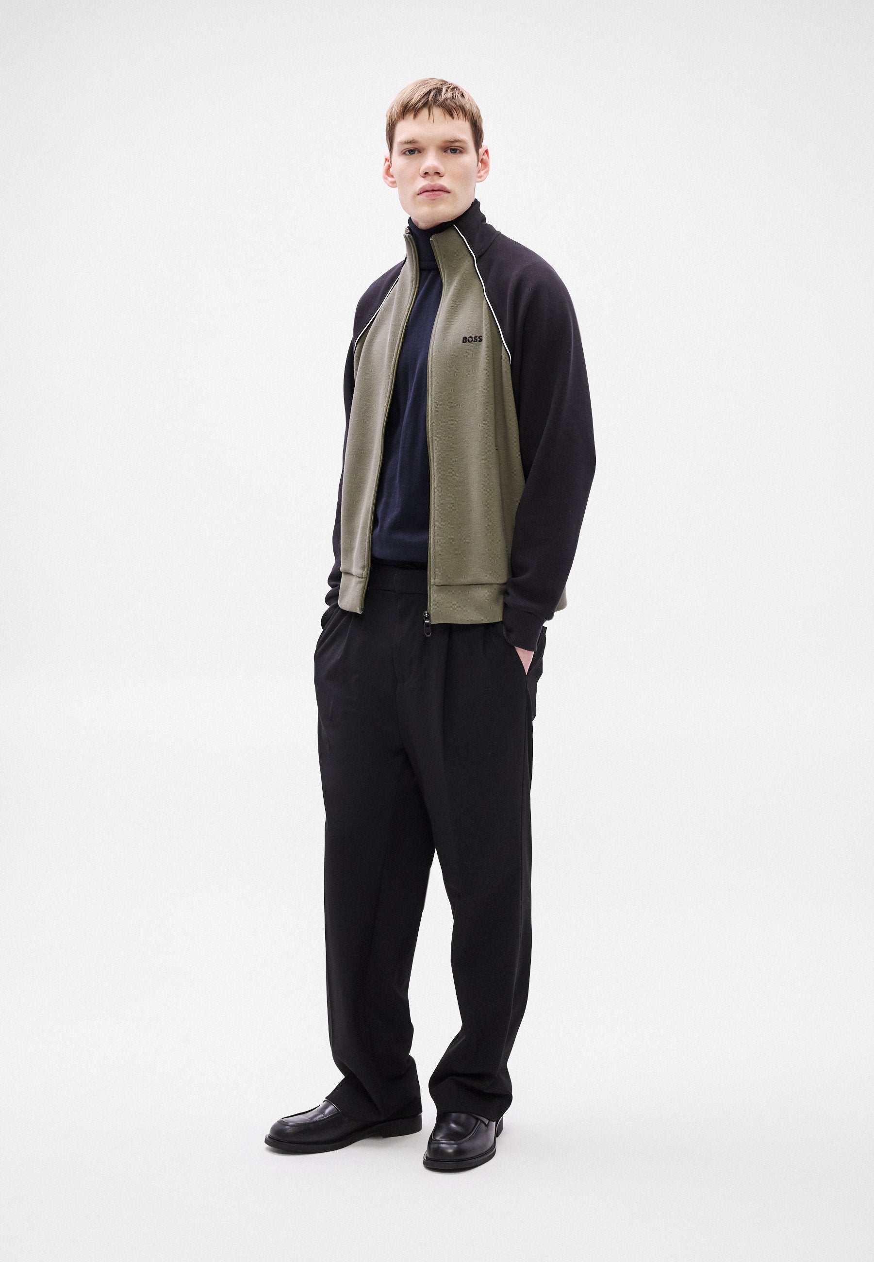 SW_JOIN SKAZ - Zip-up sweatshirt - dark beige