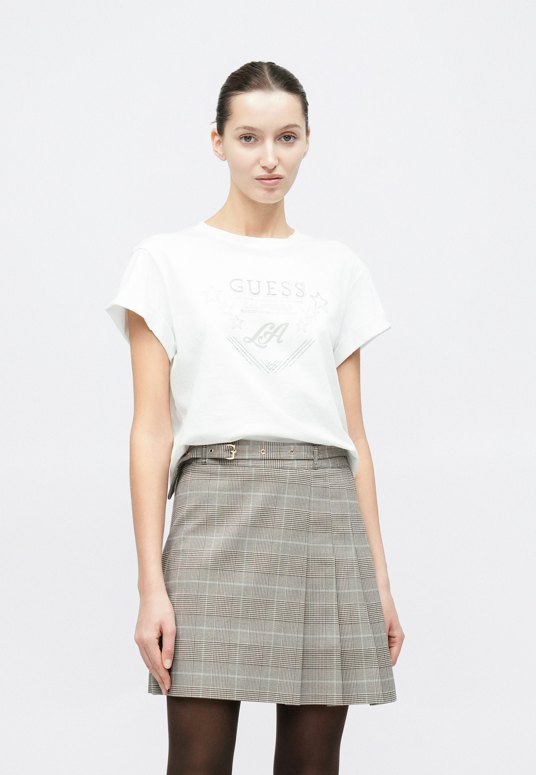 LA STARS TEE - Print T-shirt - white