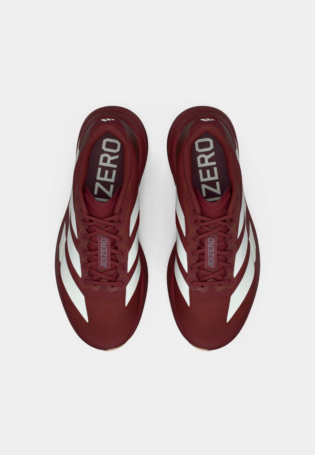 ADIZERO EVO SL M - أحذية رياضية - أحمر ظل/أبيض غير مصقول/فضي معدني