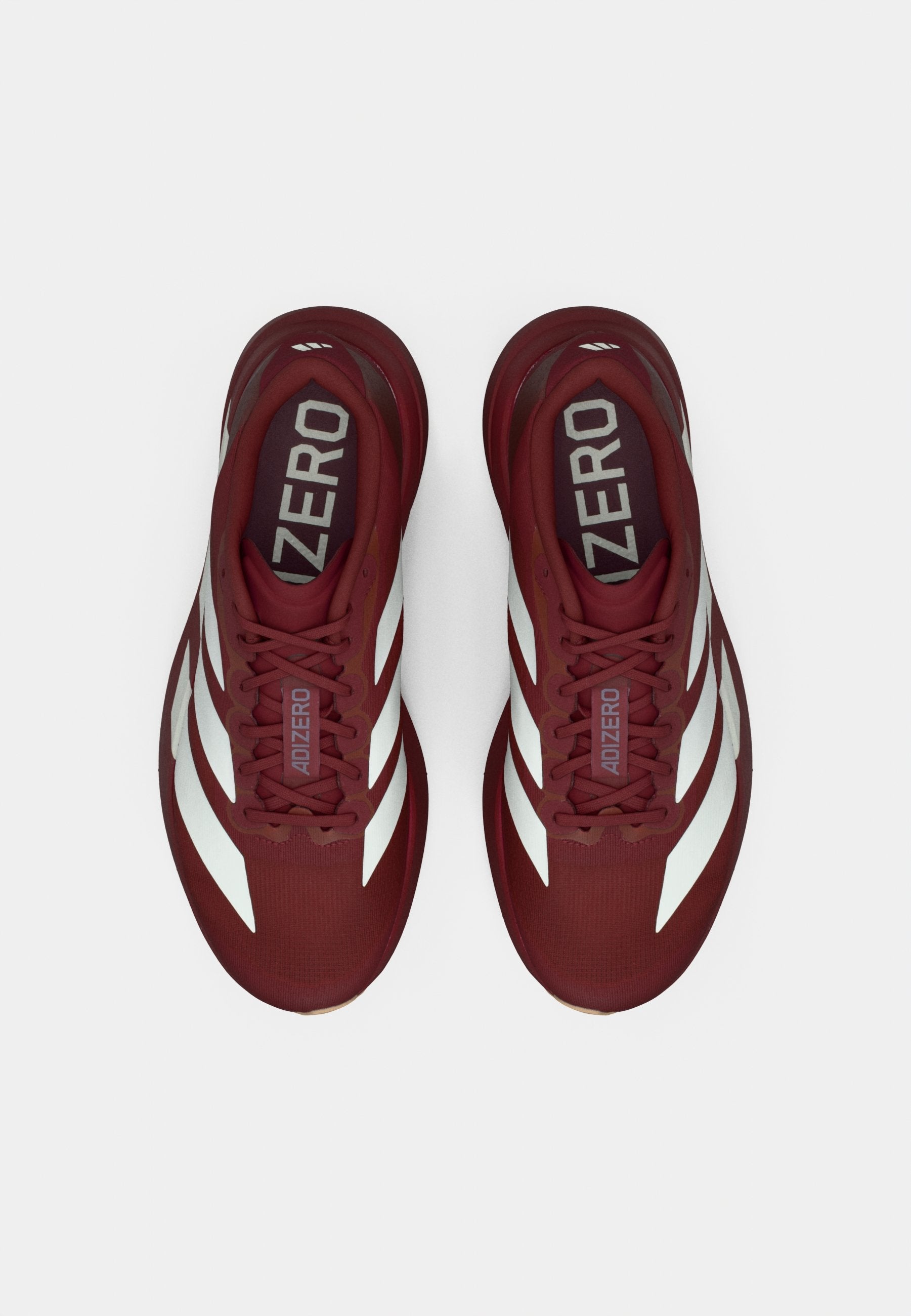 ADIZERO EVO SL M - أحذية رياضية - أحمر ظل/أبيض غير مصقول/فضي معدني
