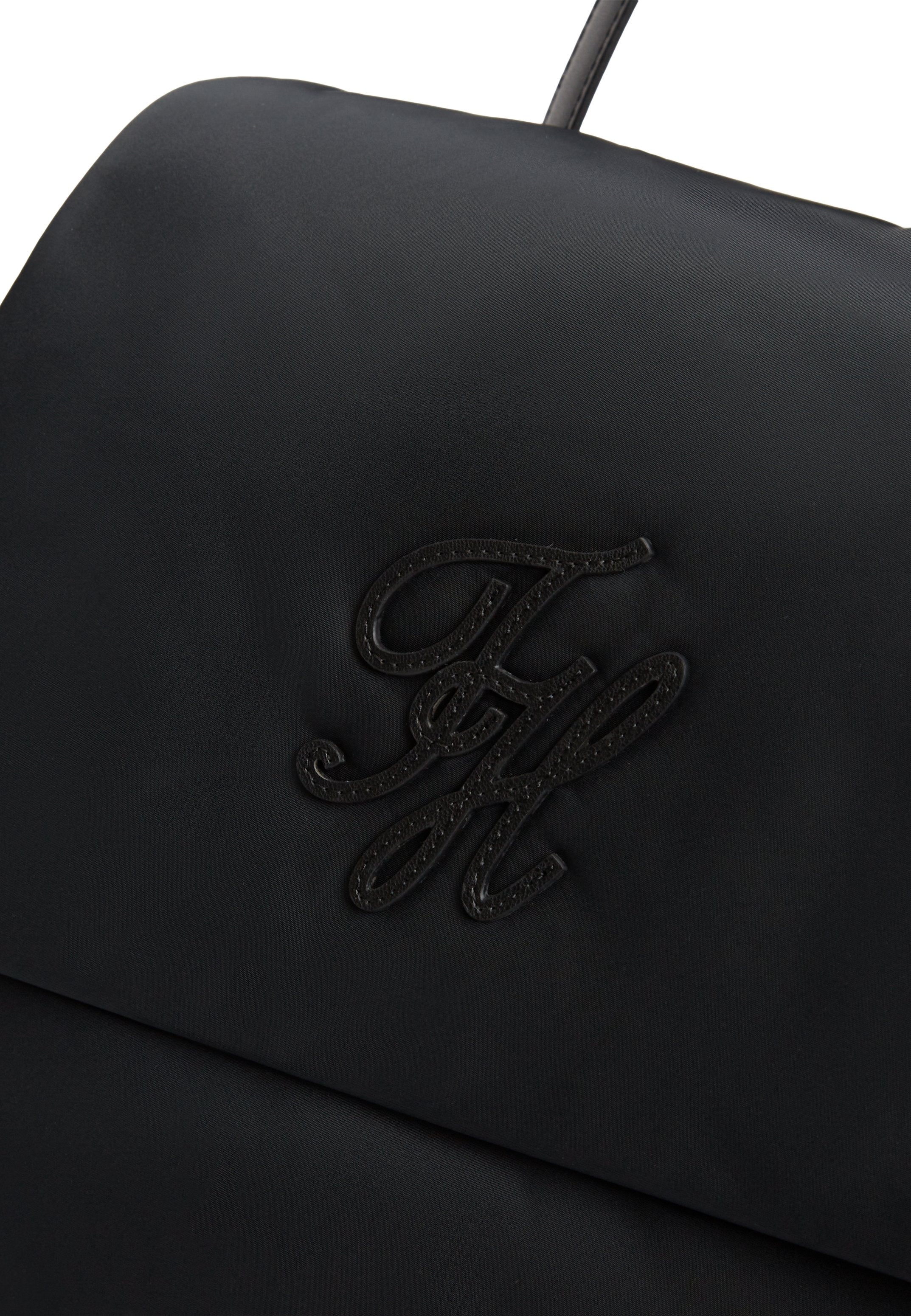 LOGO FLAP BACKPACK - Backpack - black