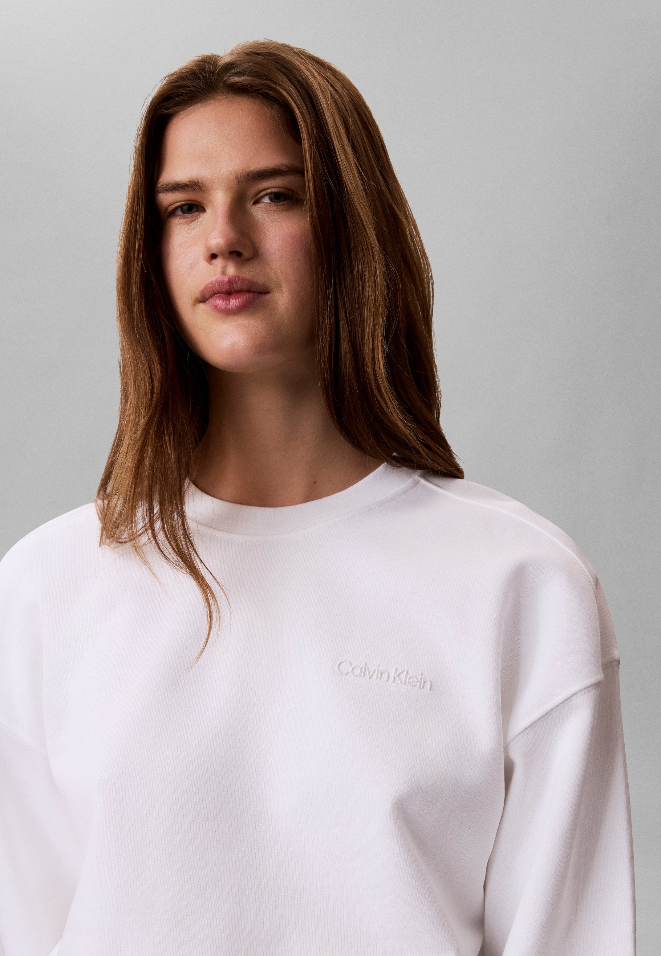 STANDARD LOGO CREW - Sweatshirt - bright white