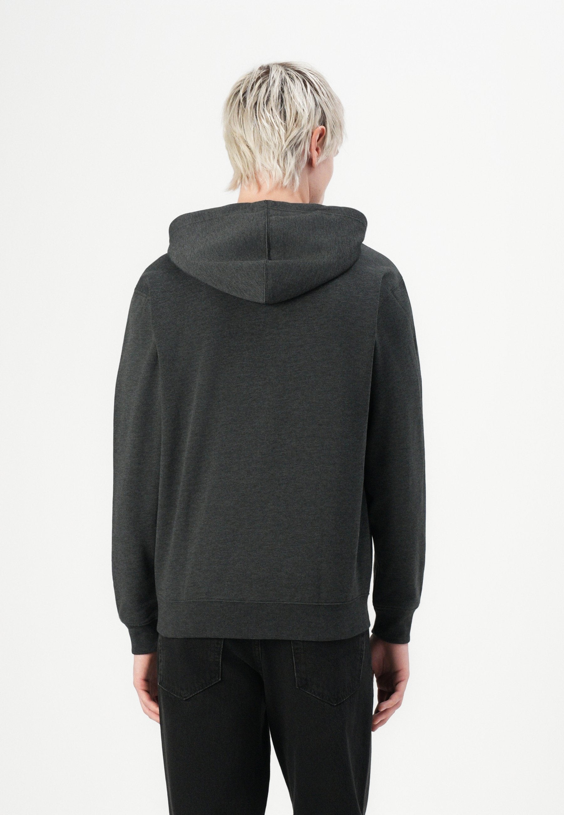 HERITAGE LOGO - Zip-up sweatshirt - new charcoal grey