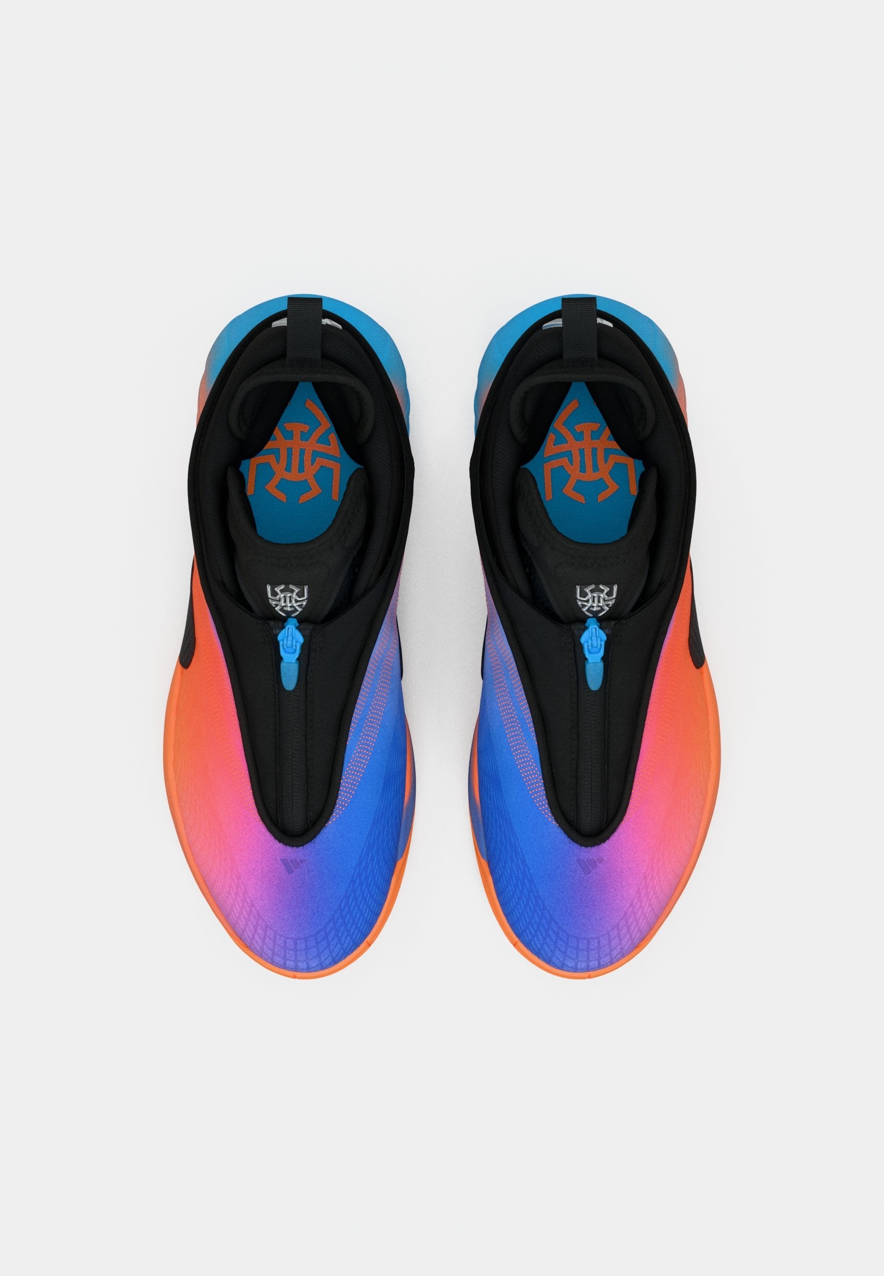 D.O.N. ISSUE 7 ALL-STAR WEEKEND UNISEX - Basketball shoes - core black/lucid orange/silver-coloured metallic