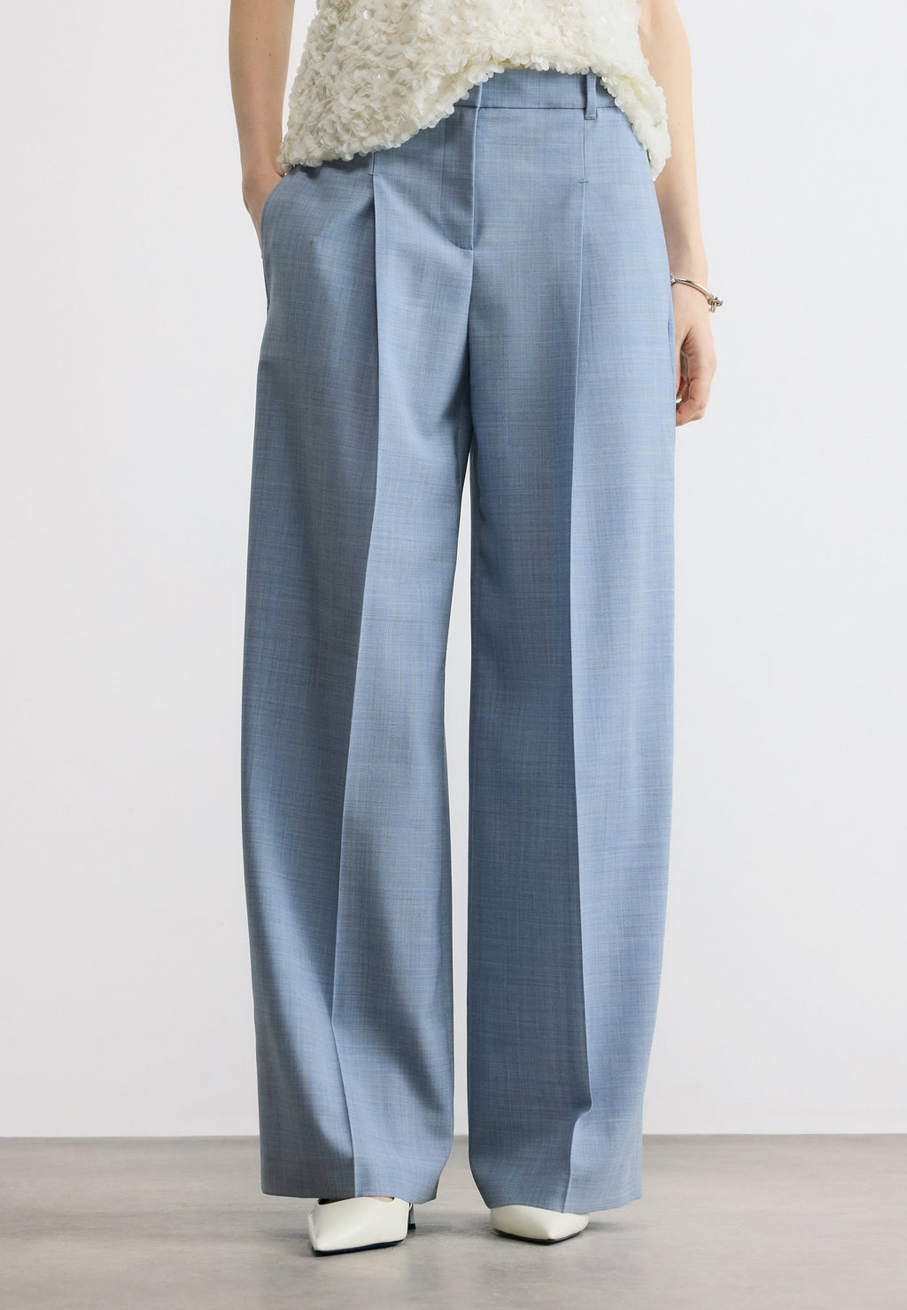 TIANA - Trousers - open blue