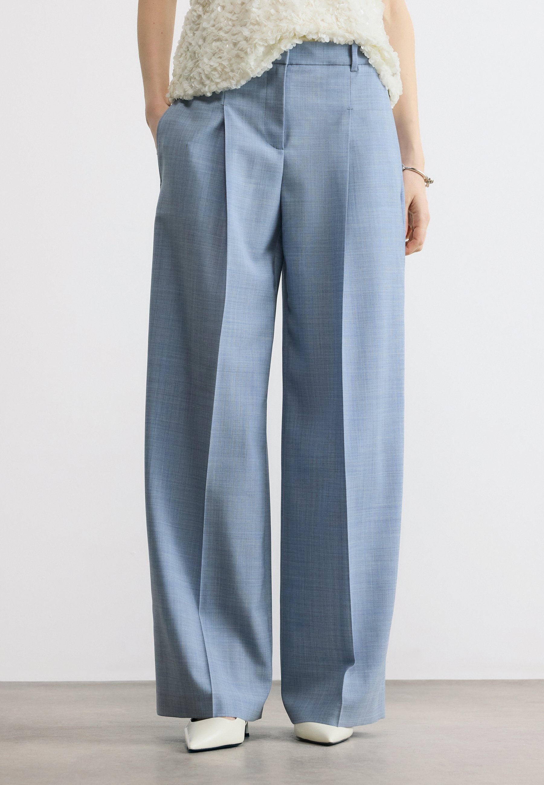 TIANA - Trousers - open blue