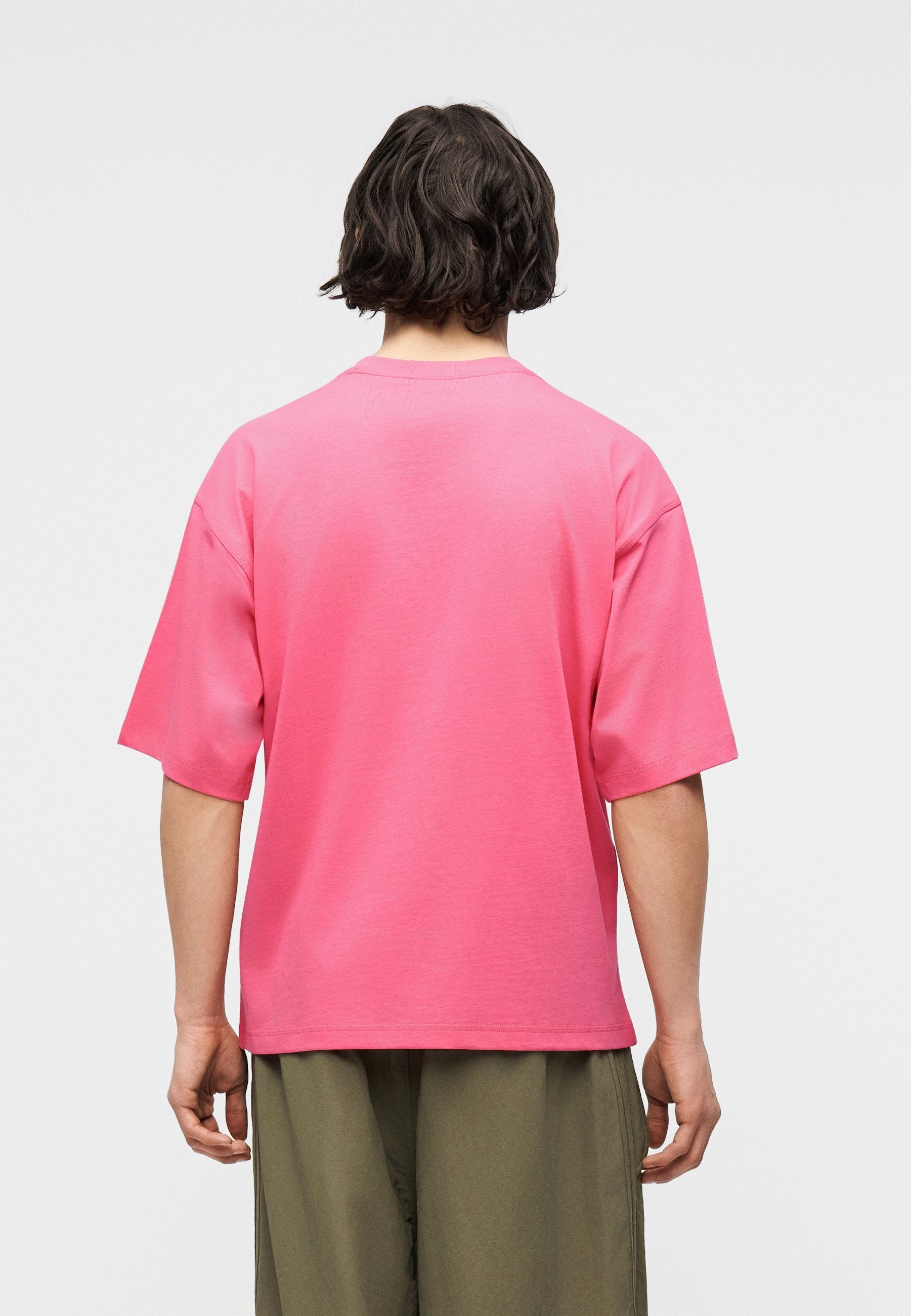 BOXY TEE UNISEX - Temel Tişört - pembe fuşya