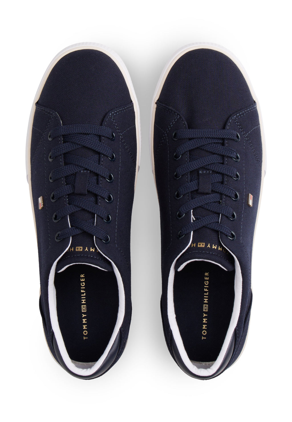 LOW PROFILE CANVAS LACE-UP TRAINERS - Trainers - space blue