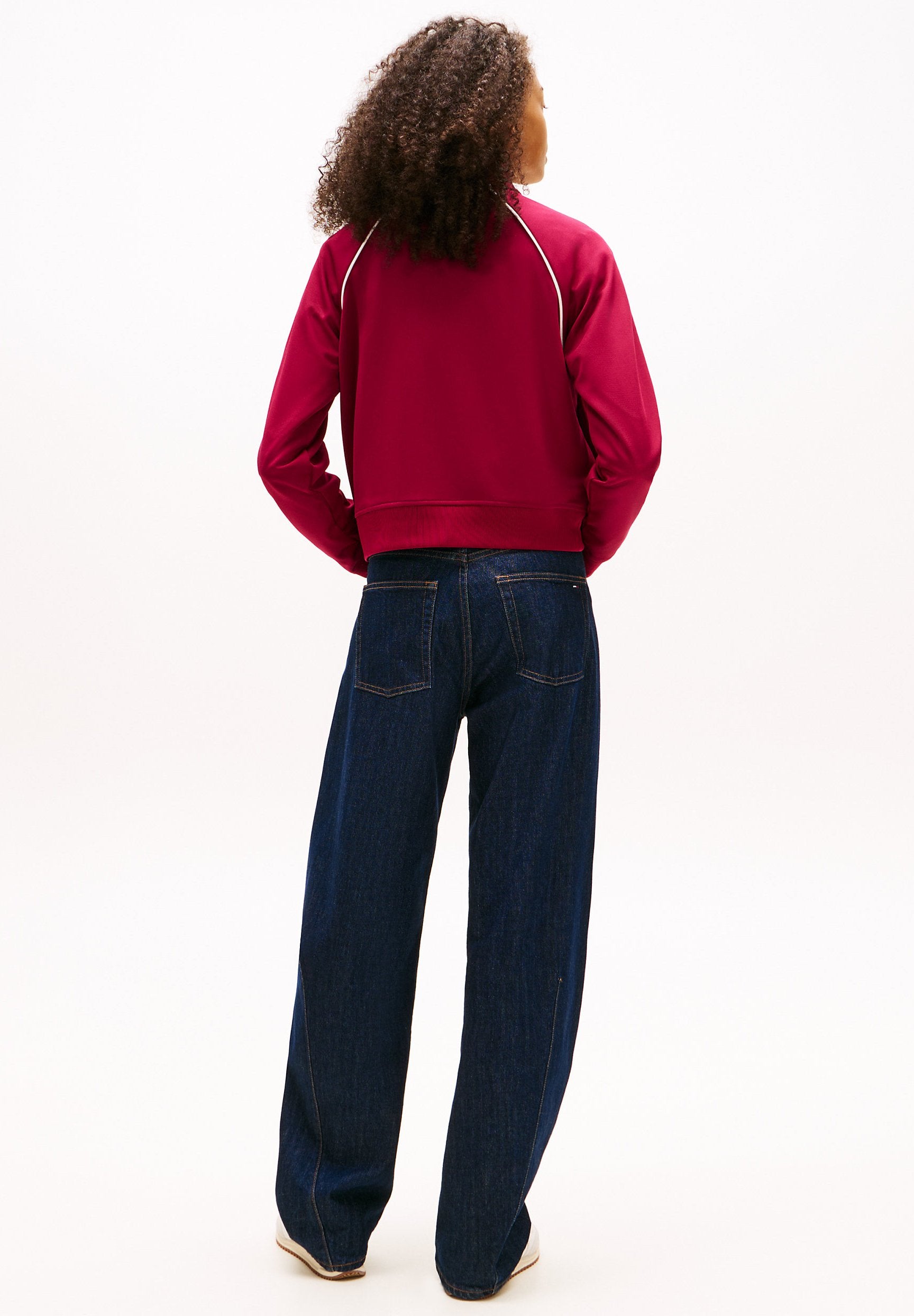 TOMMY BADGE INTERLOCK KNIT TRACK JACKET - Training jacket - lavish cerise