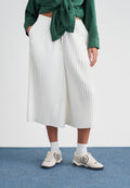PLEATED CULOTTE - Trousers - sail