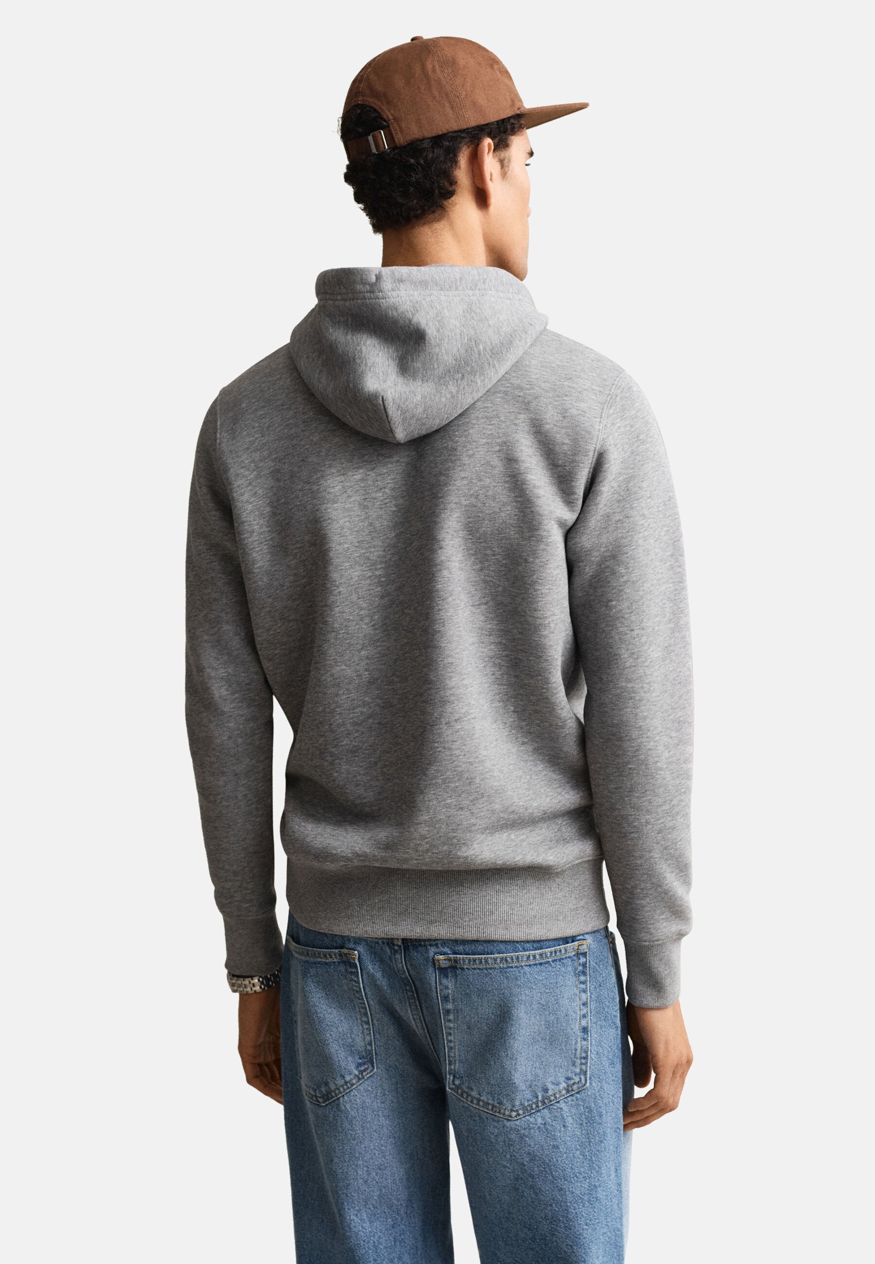 Hoodie - grey melange