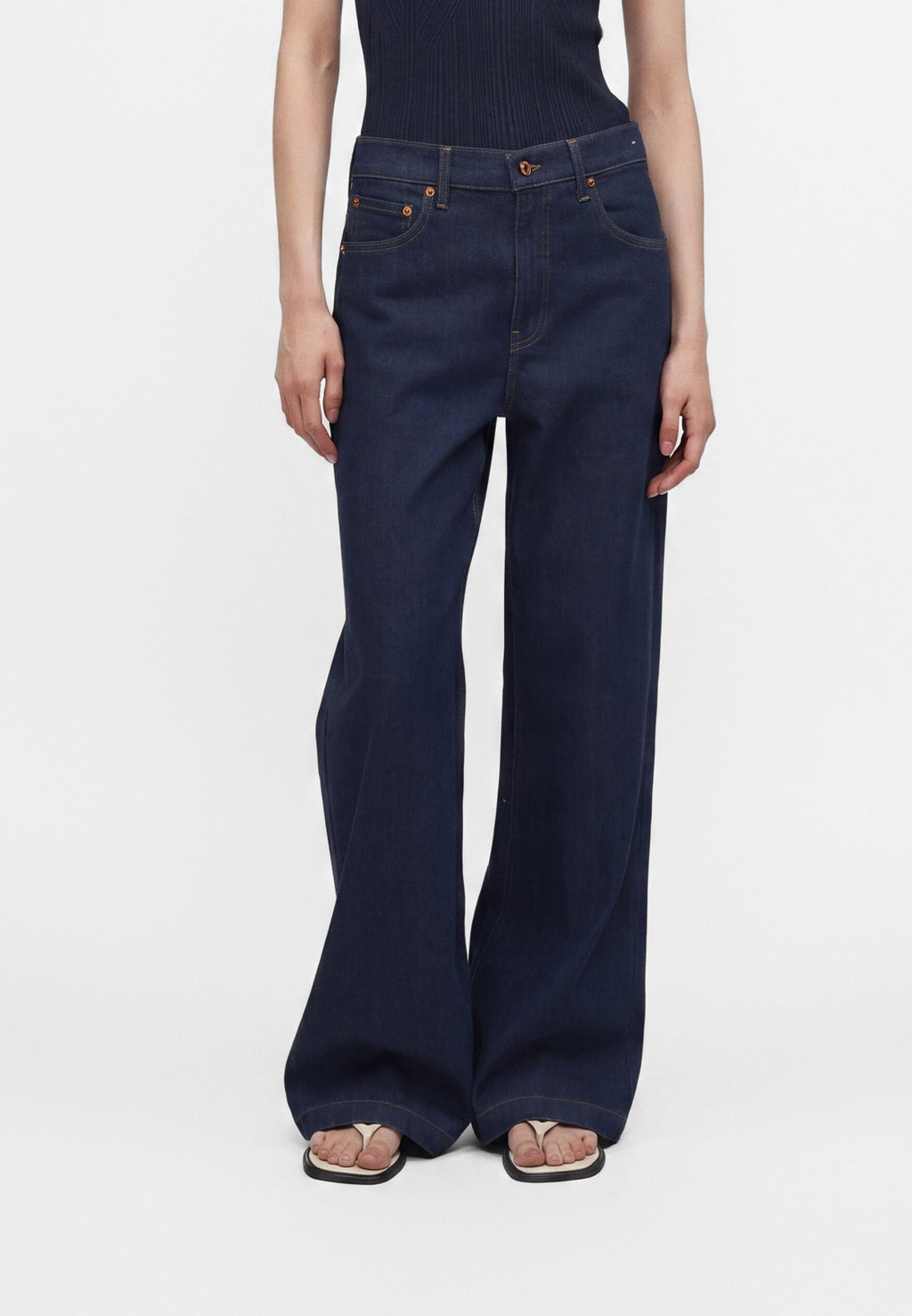 STRIDE TRENTA - Wide Leg - dark indigo