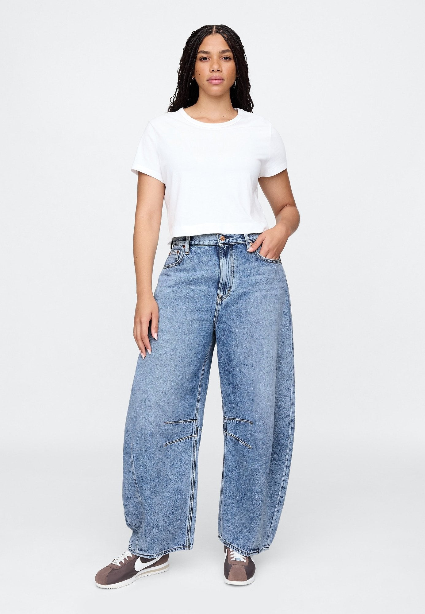 HORSESHOE SELEK - Wide Leg - medium indigo 21