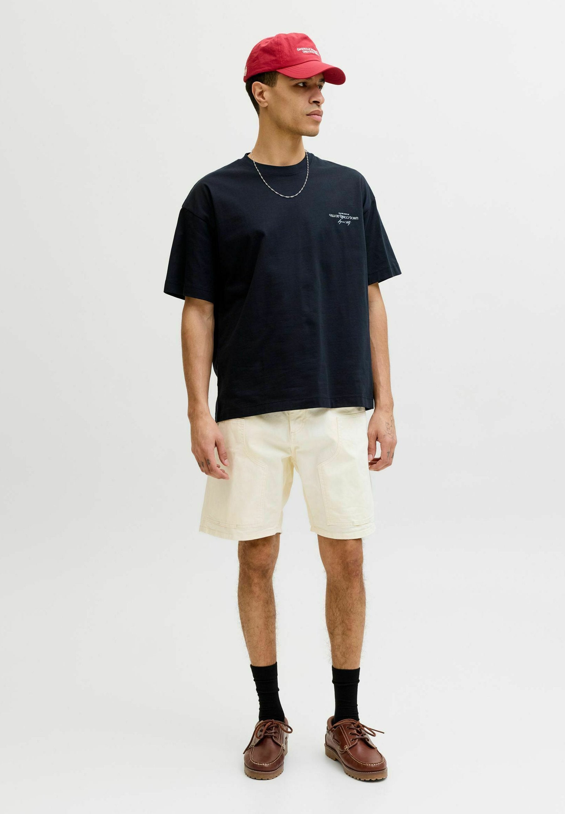 Loose fit gy - Shorts - antique white