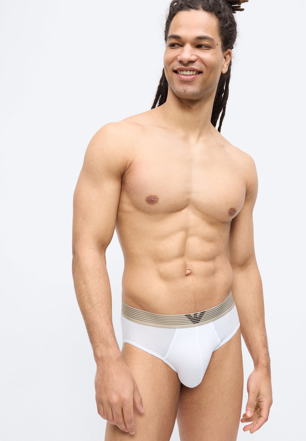 Briefs - nut/white