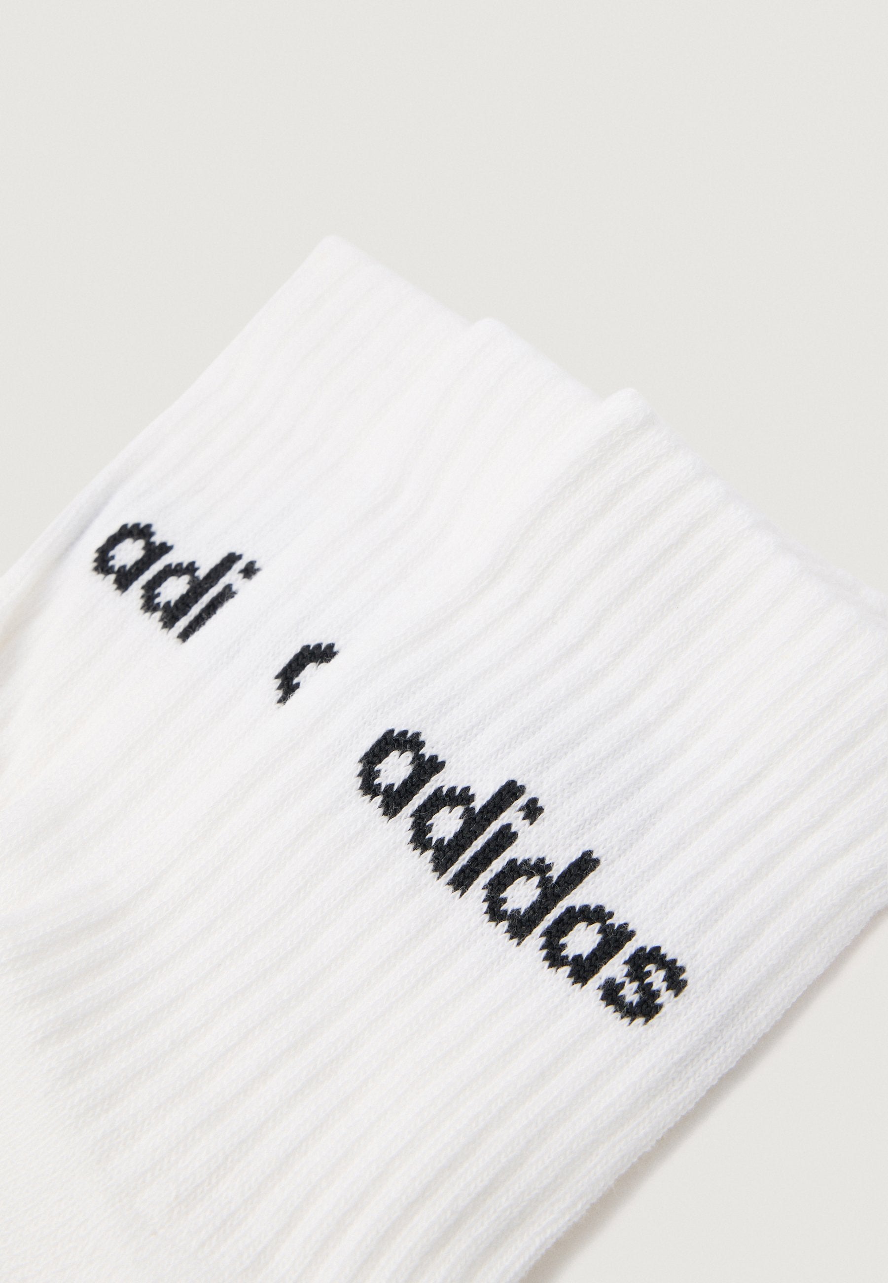 LINEAR CREW SOCKS CUSHIONED SOCKS 3 PAIR PACK UNISEX - Socks - white/black
