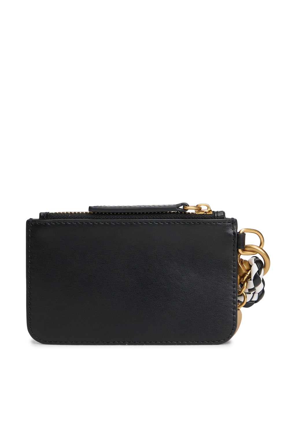 MULTI CHARM LEATHER KEYRING PURSE - Keyring - black
