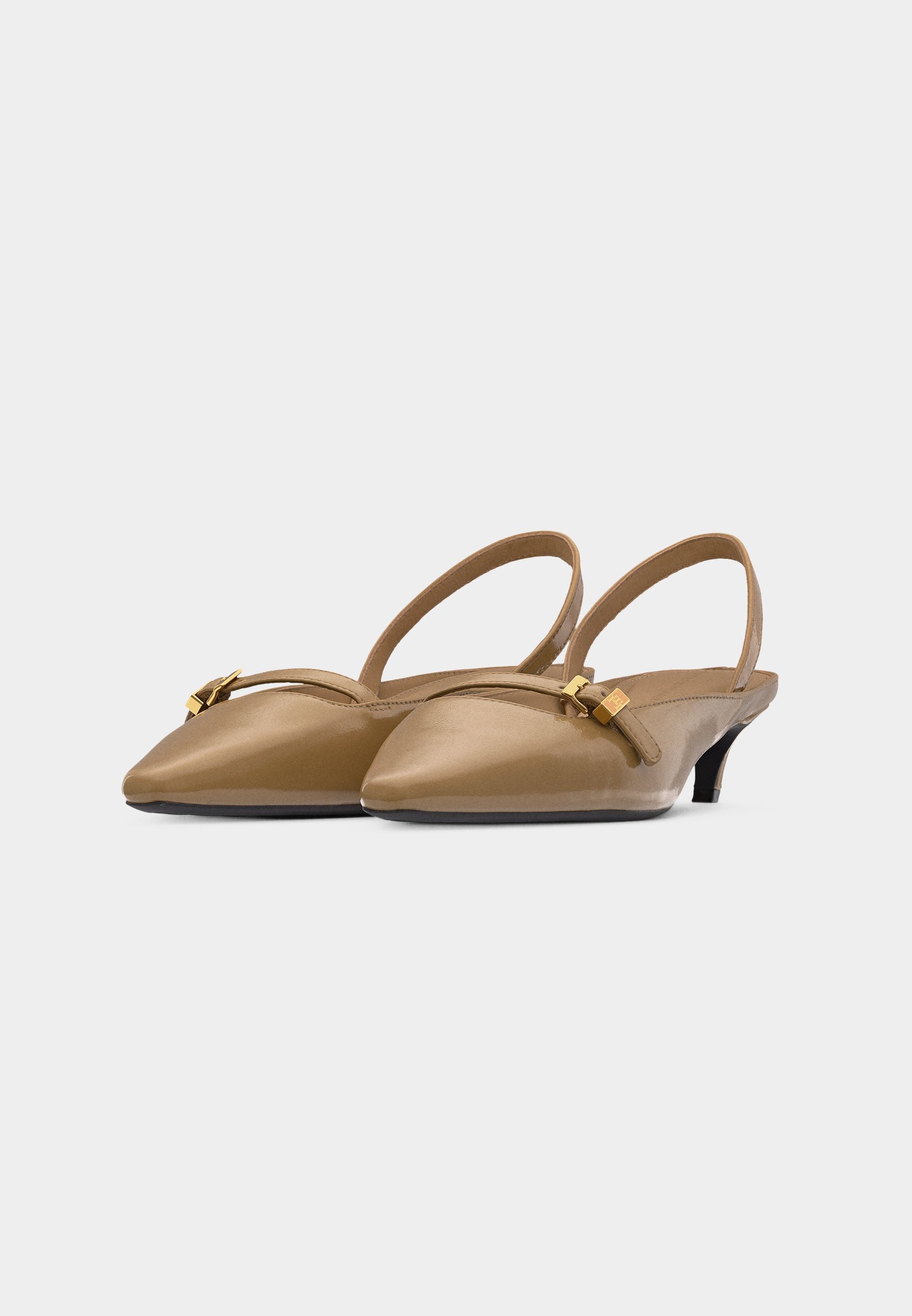 BUCKLE KITTEN SLINGBACK - Slingback ballet pumps - desert
