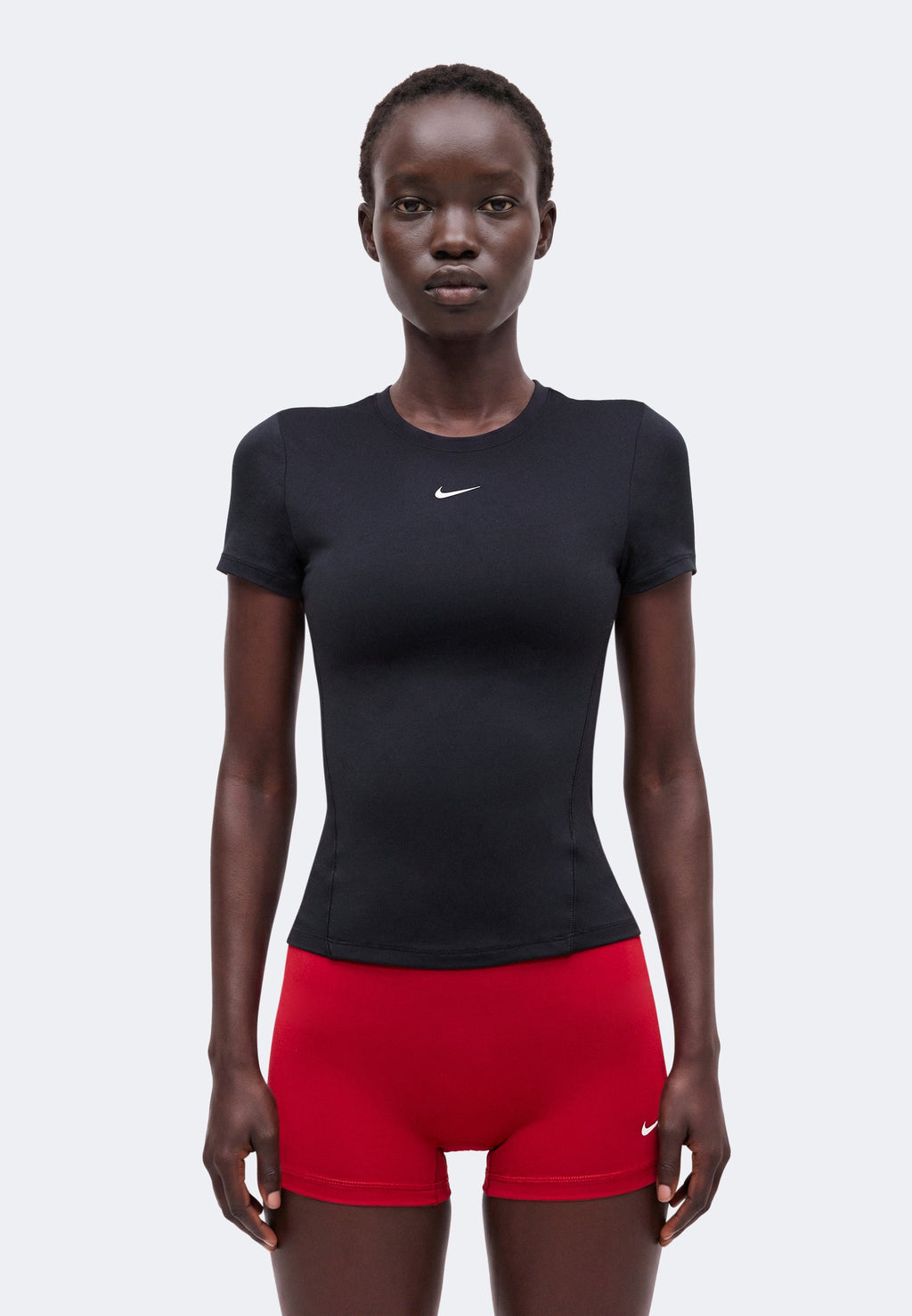 ONE FITTED - Sports T-shirt - black/white