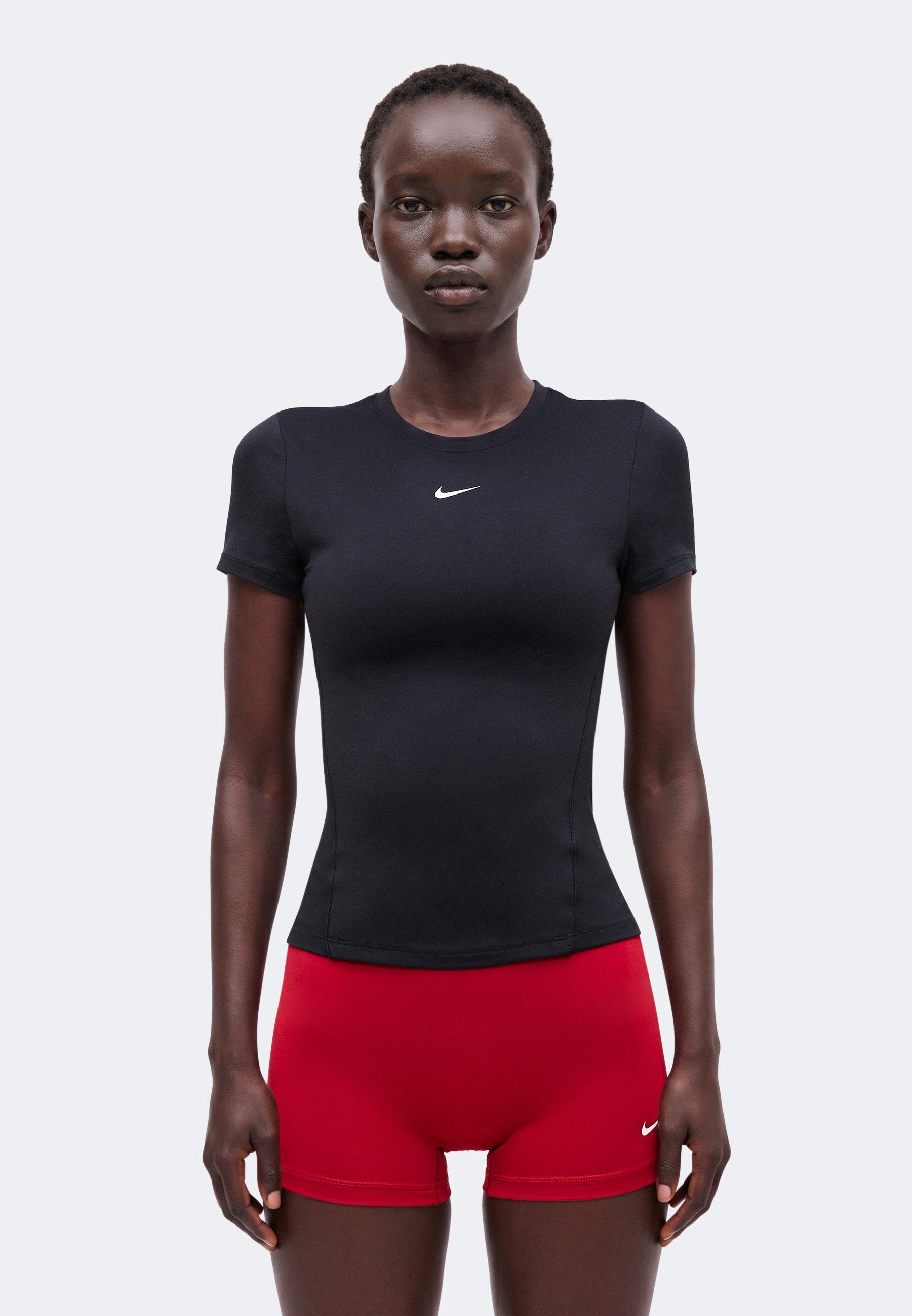 ONE FITTED - Sports T-shirt - black/white