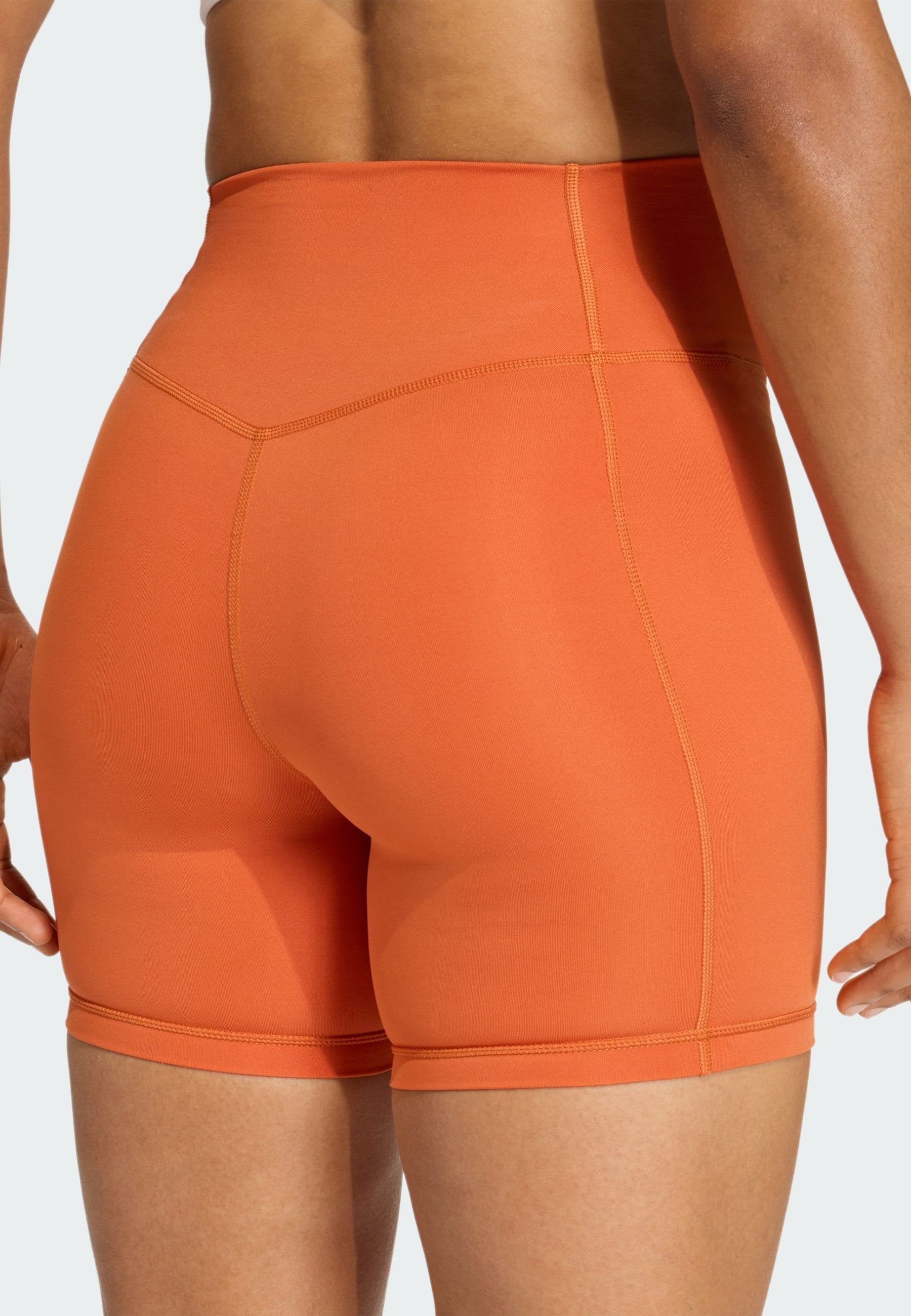 OPTIME ESSENTIALS WORKOUT SHORT LEGGINGS - Leggings - fox orange