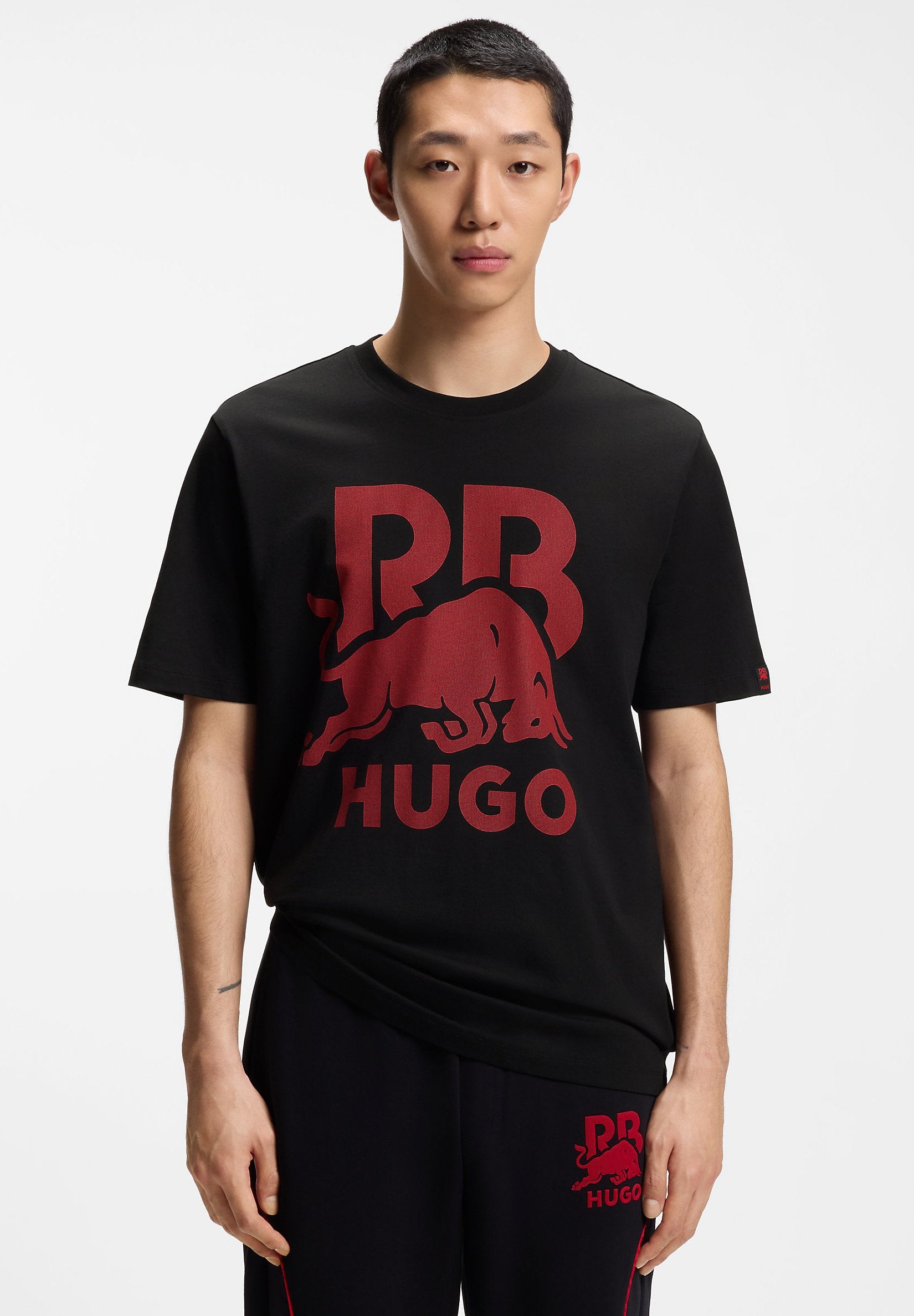 Print T-shirt - black