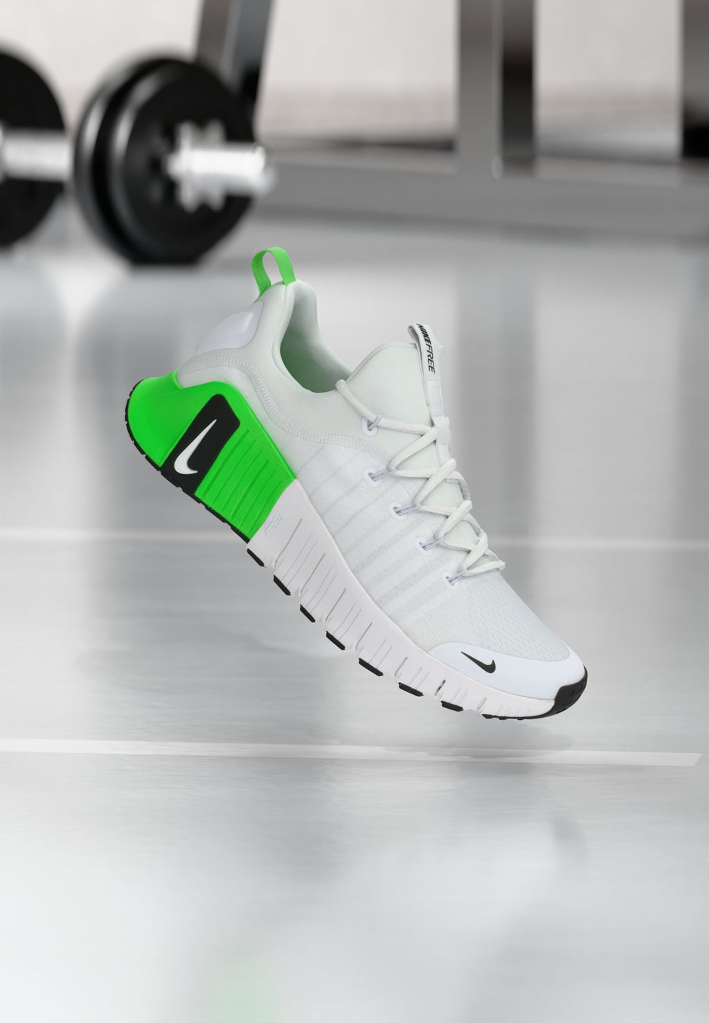 FREE METCON 6 - Training shoe - white/black/green strike