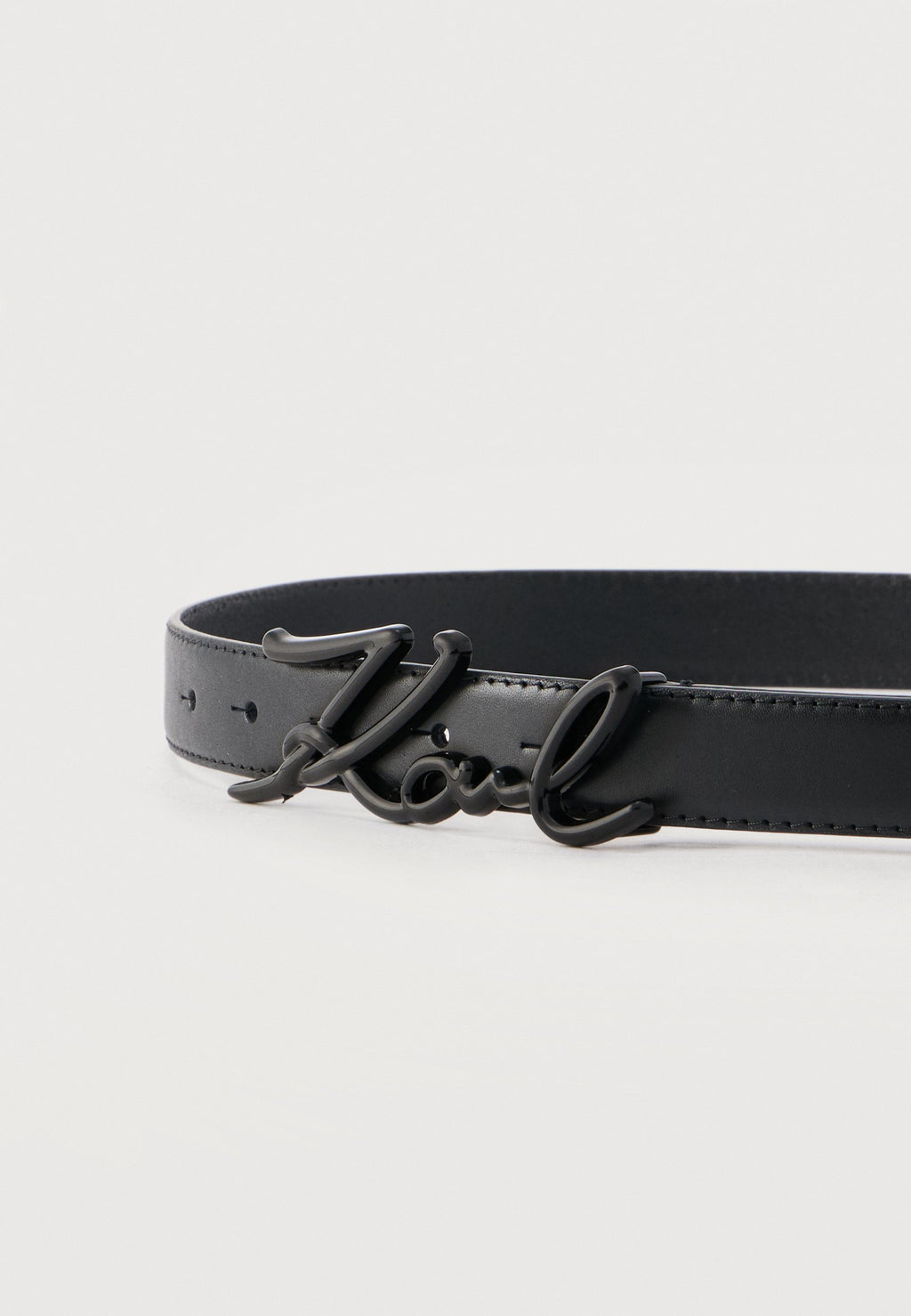 SIGNATURE ENAMEL BELT - Belt - black