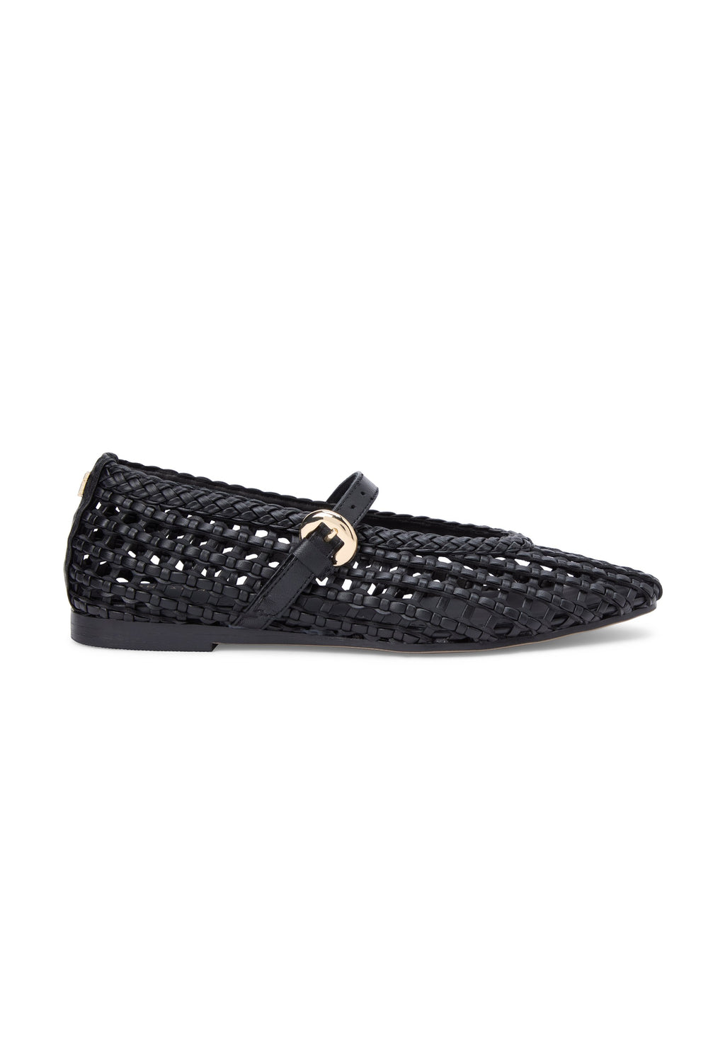 BALLERINES PLATES MARY JANE TISSÉES - Ballerines - noir