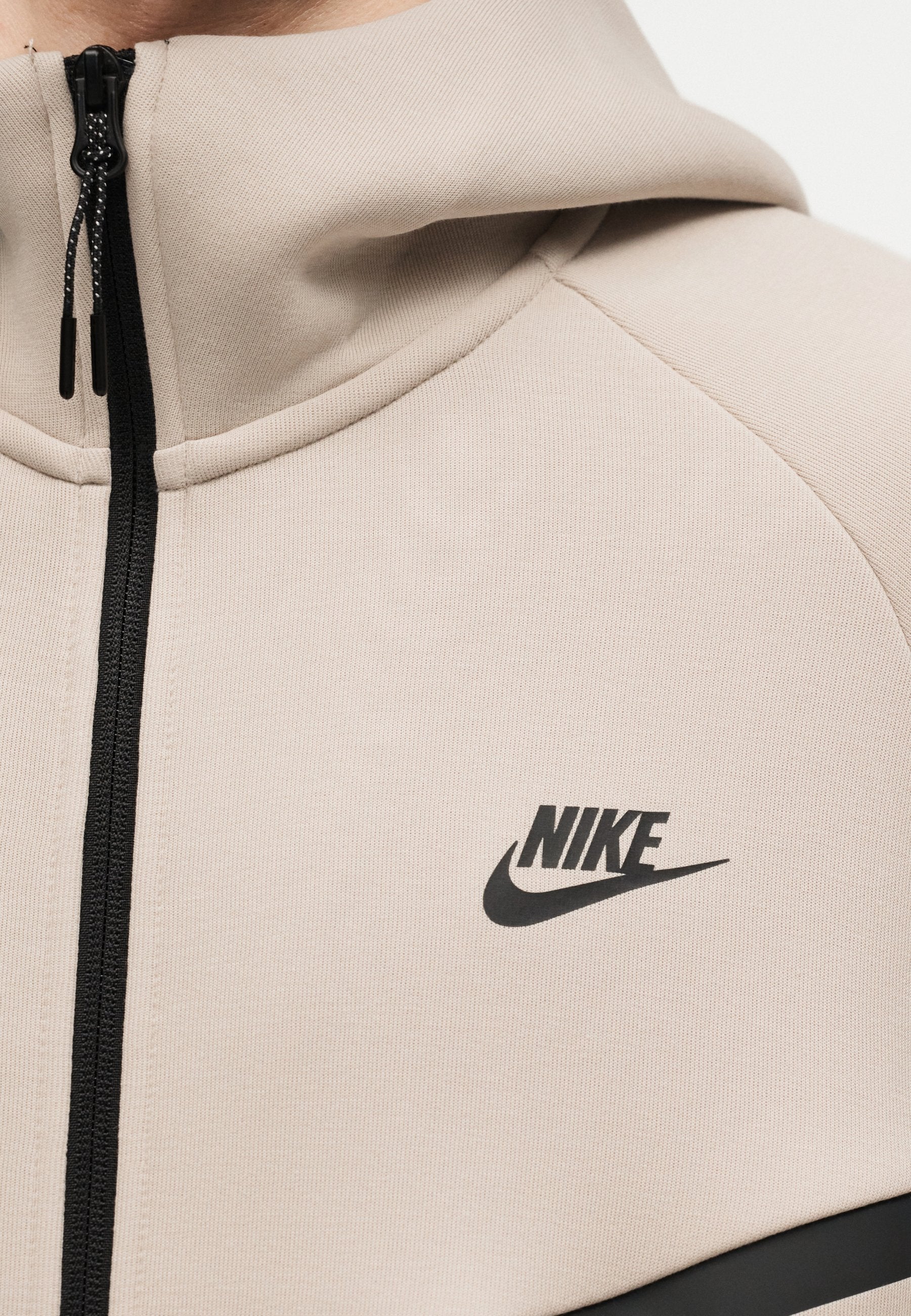 Fleece jacket - cream/black