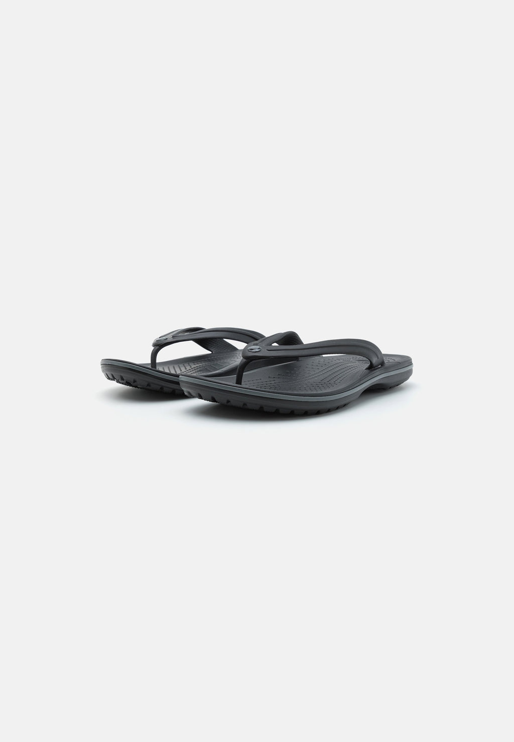 CROCBAND FLIP UNISEX - Pool shoes - black/slate grey