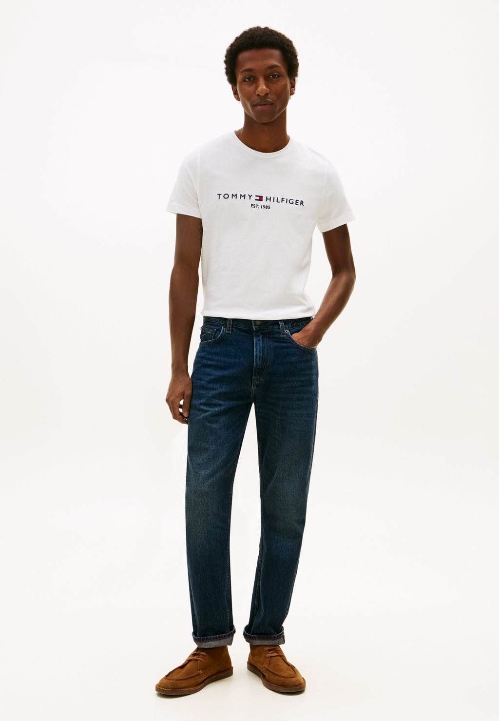 CORE LOGO TEE - Print T-shirt - white
