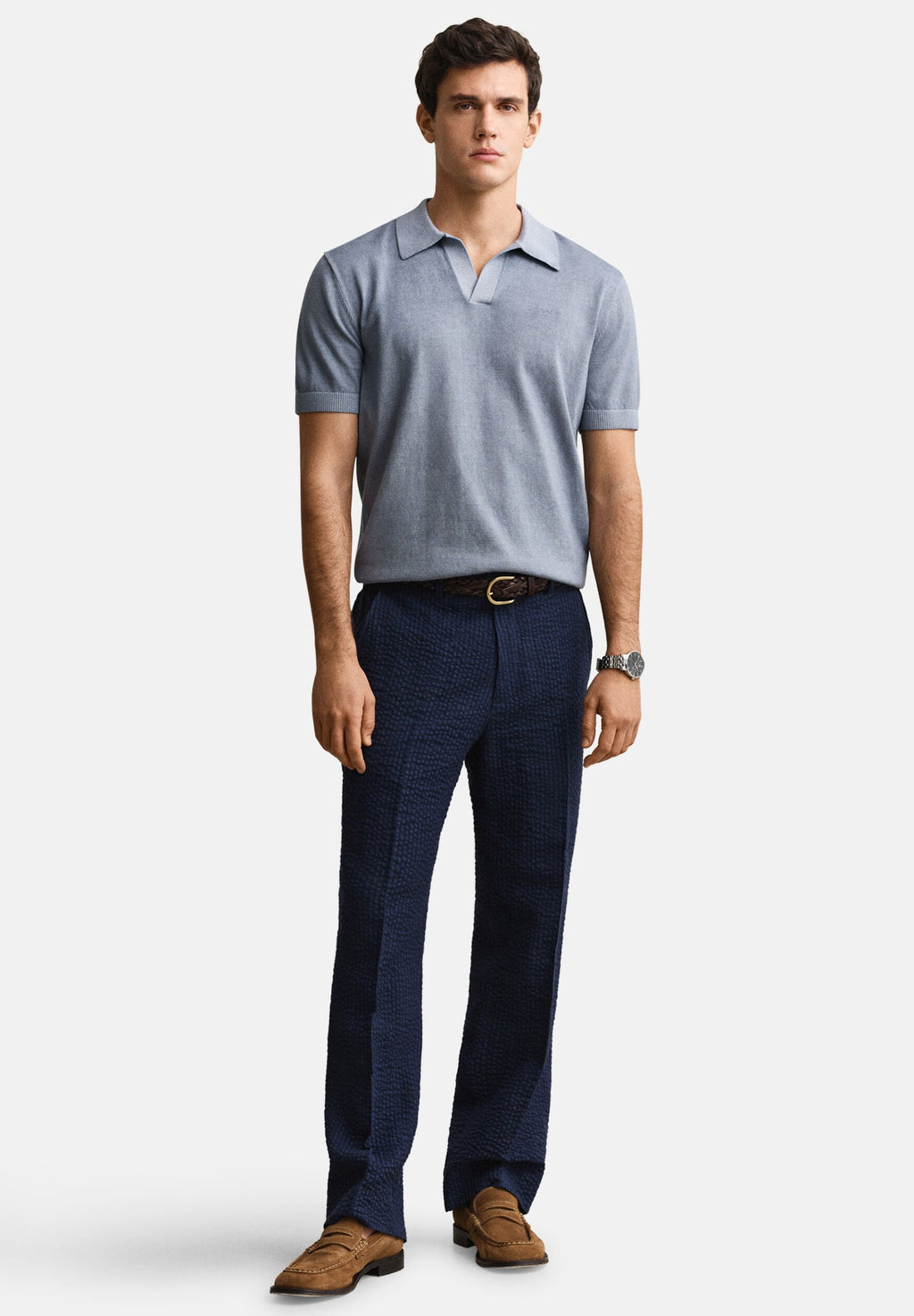 SUNFADED SS POLO - Polo shirt - faded denim