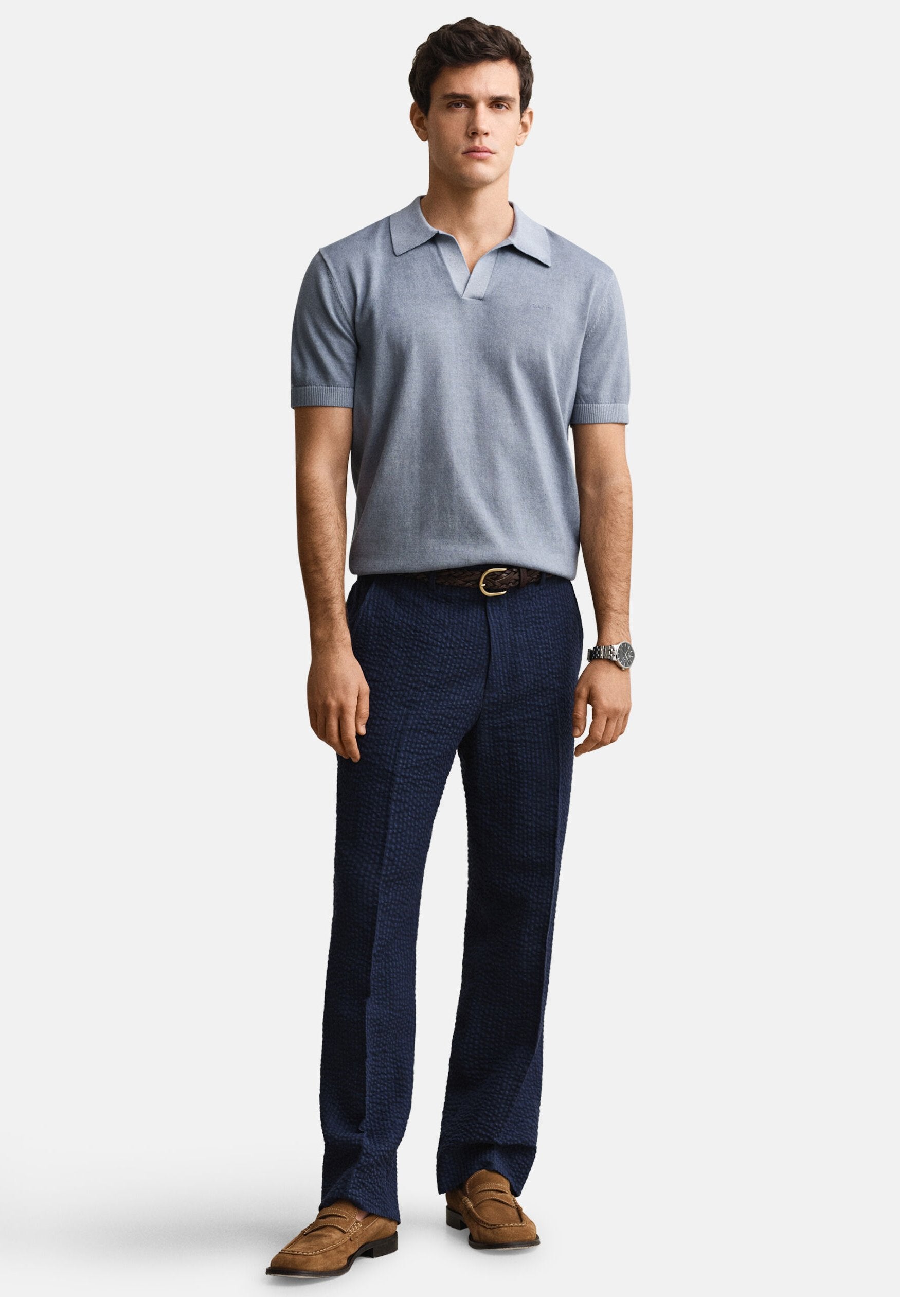 SUNFADED SS POLO - Polo shirt - faded denim