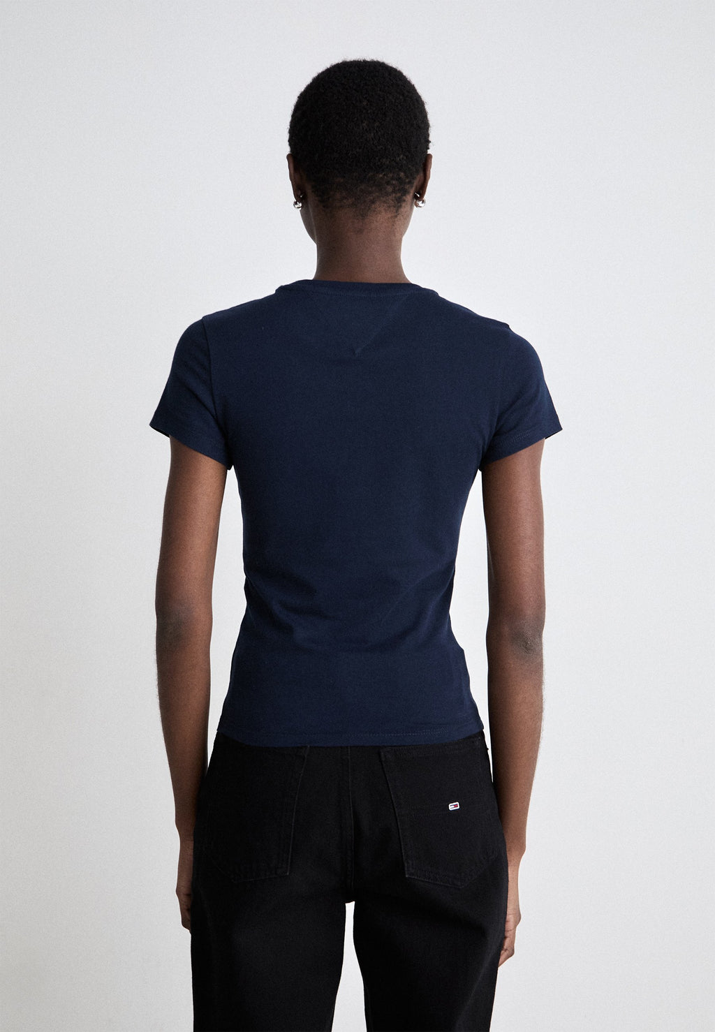 SLIM C NECK TEE - Basic T-shirt - dark night navy