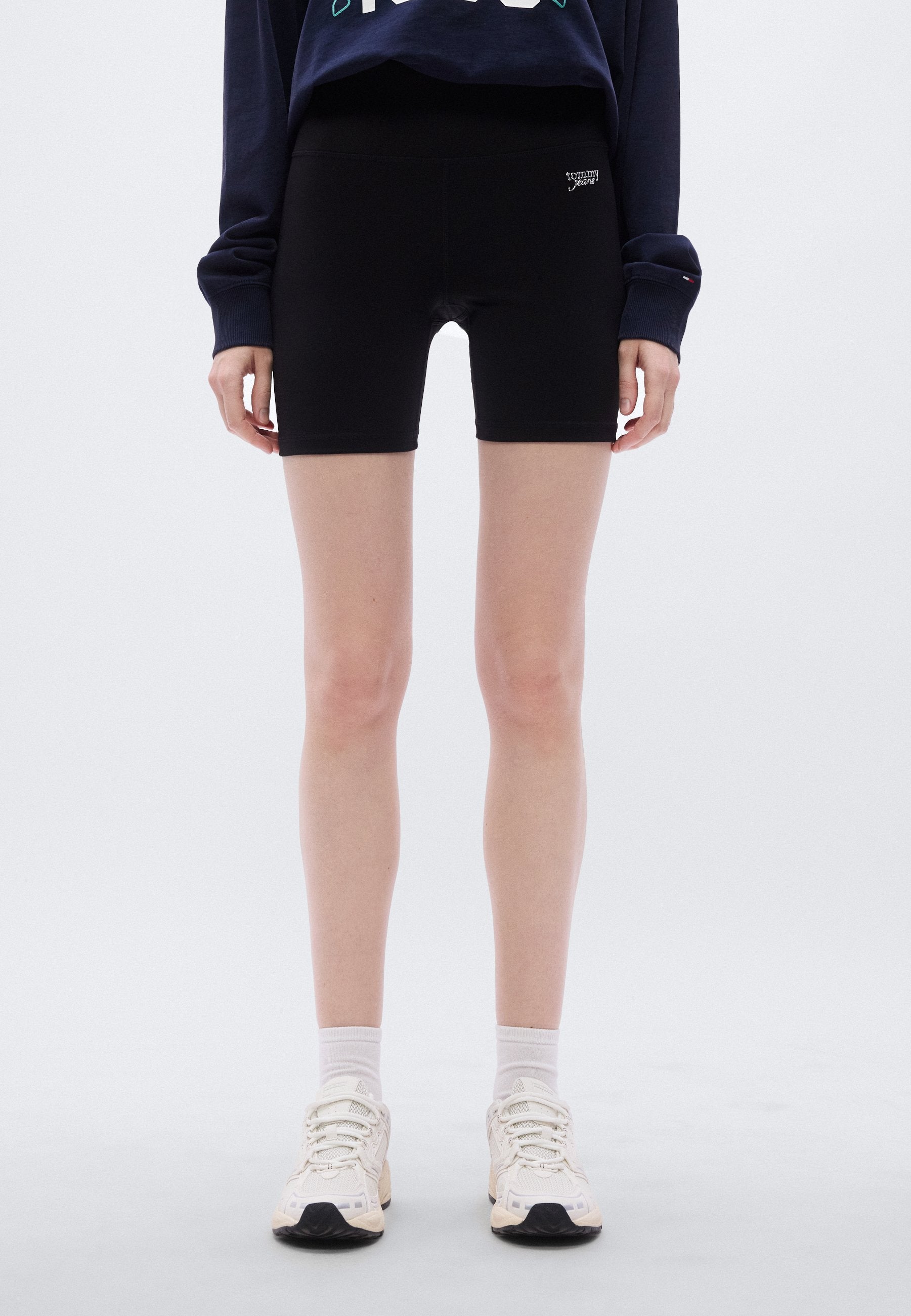 ATHLEISURE INTERLOCK KNIT CYCLE SHORTS - Leggings - Trousers - black