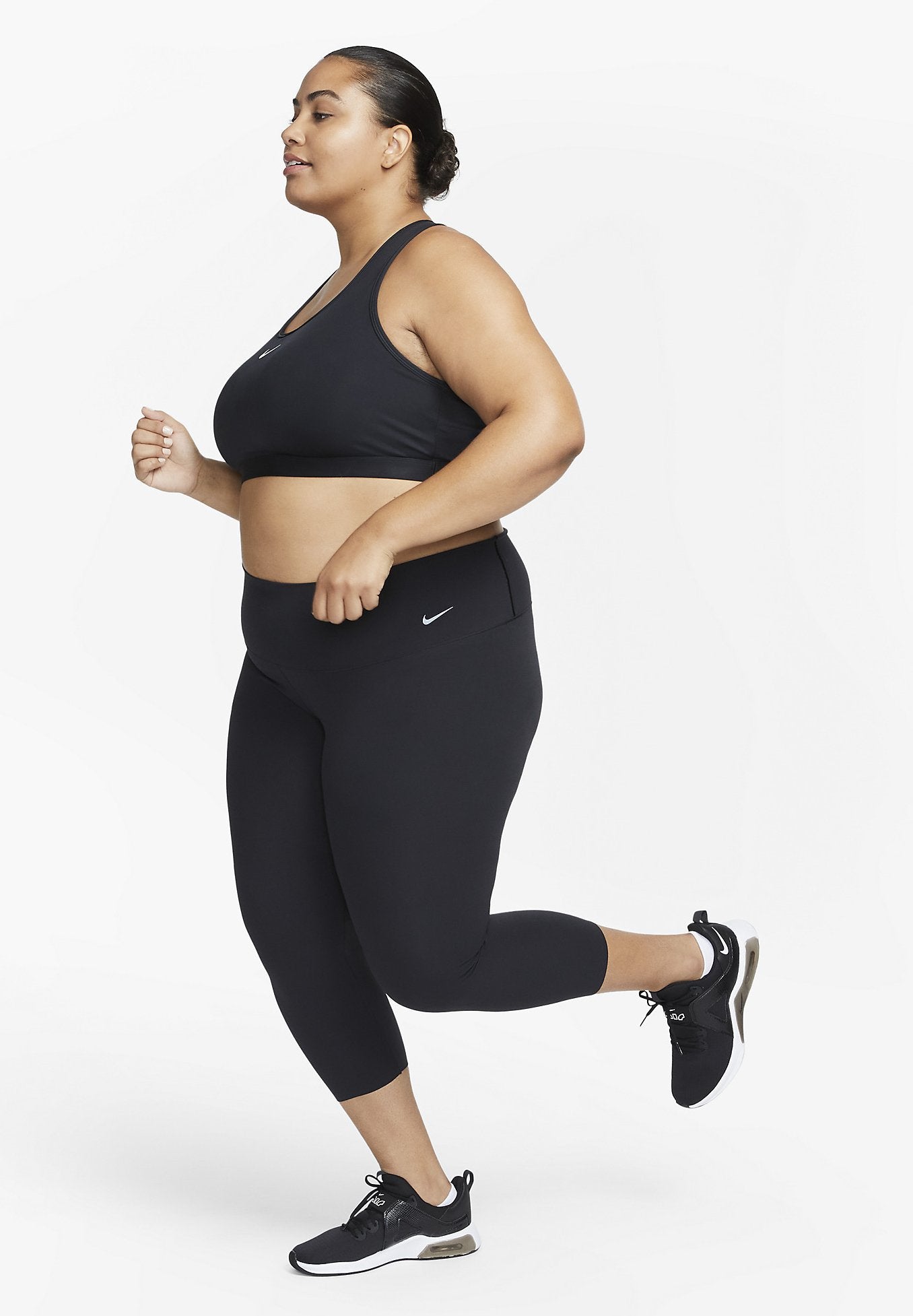 SPORTS BRA - Medium support sports bra - black white