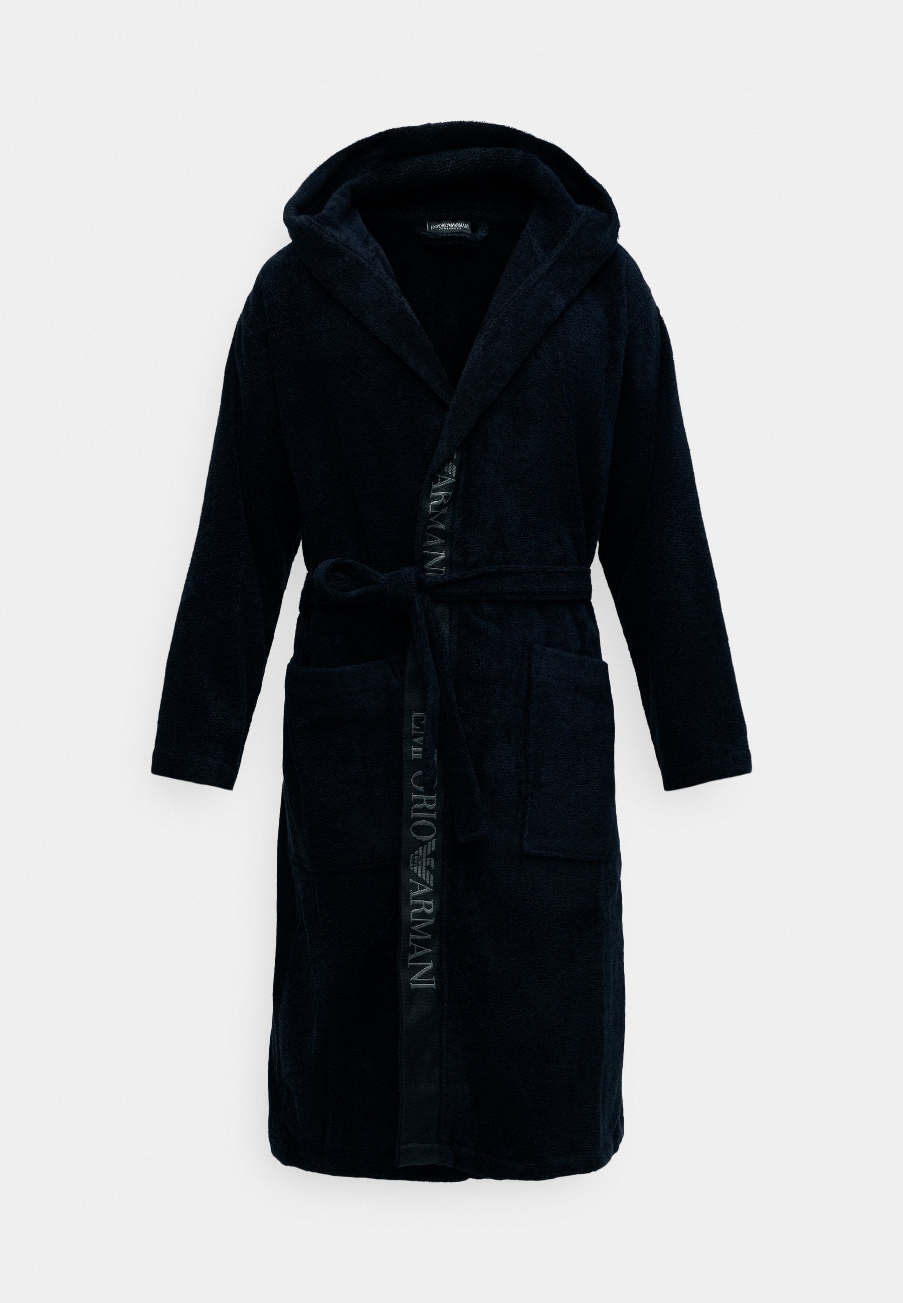 SPONGE BATHROBE - Dressing gown - black