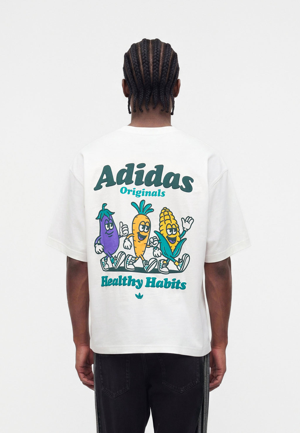 VEGGIE CHARACTERS GRAPHIC OVERSIZED TEE UNISEX - Print T-shirt - white
